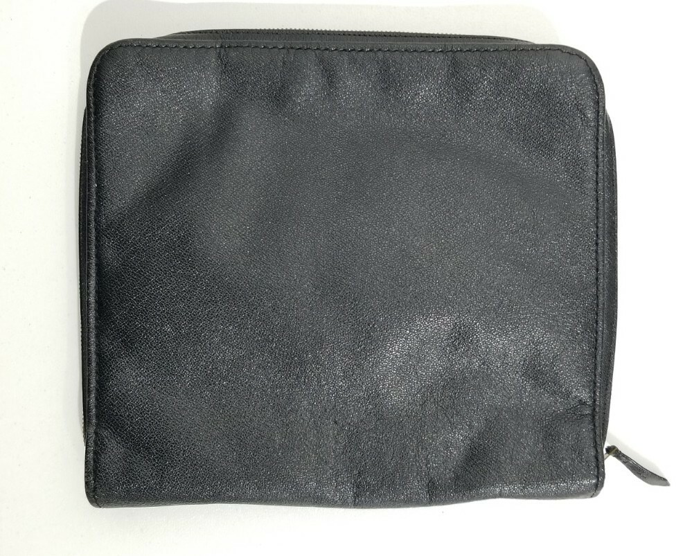 Rare Vintage Aux Etats Unis 229 Rue St. Honore Paris Leather Jewelry Travel Case