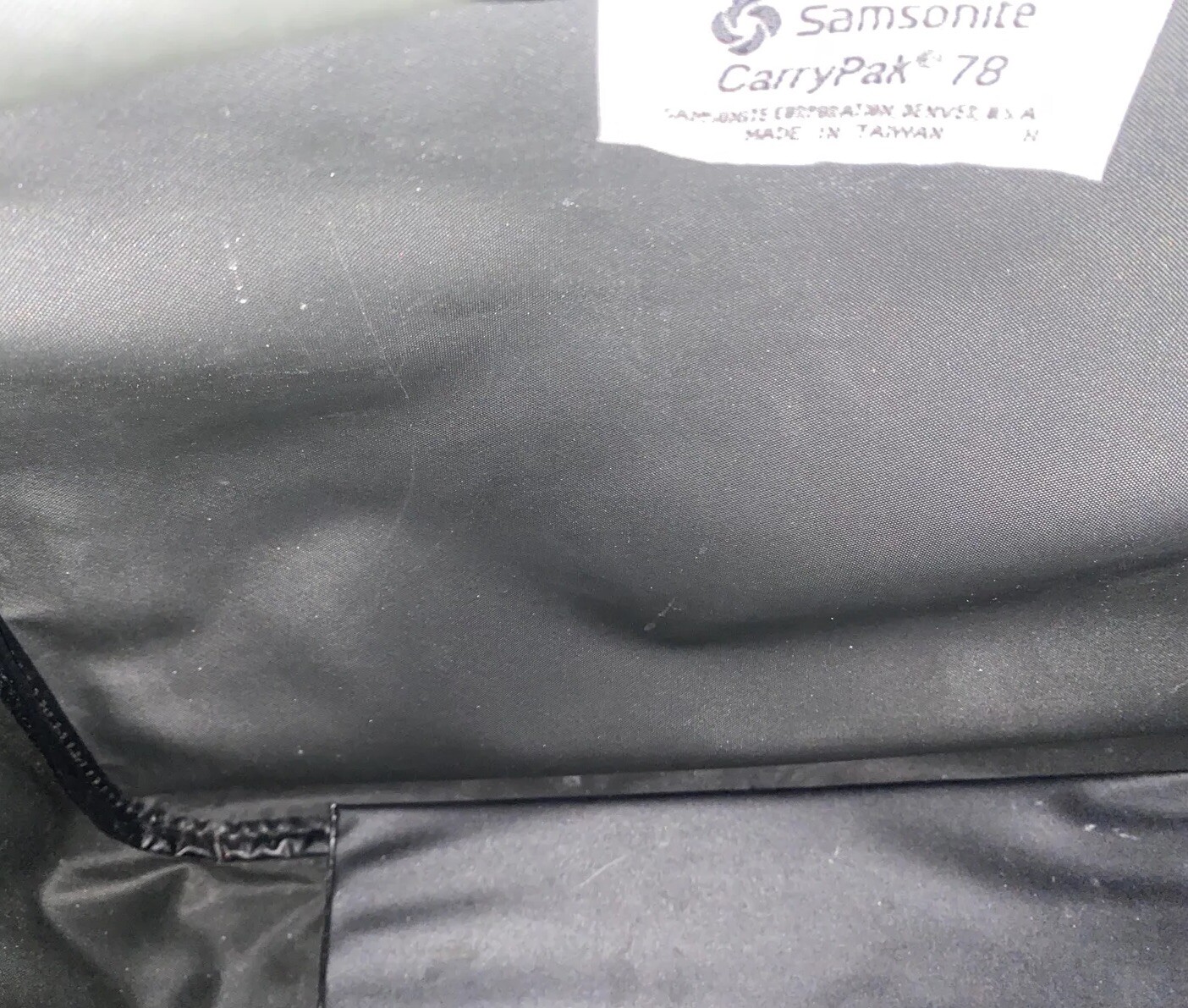 Vtg Samsonite Carrypak 78 Carry On Shoulder Messenger Bag Black/Brown-VGC
