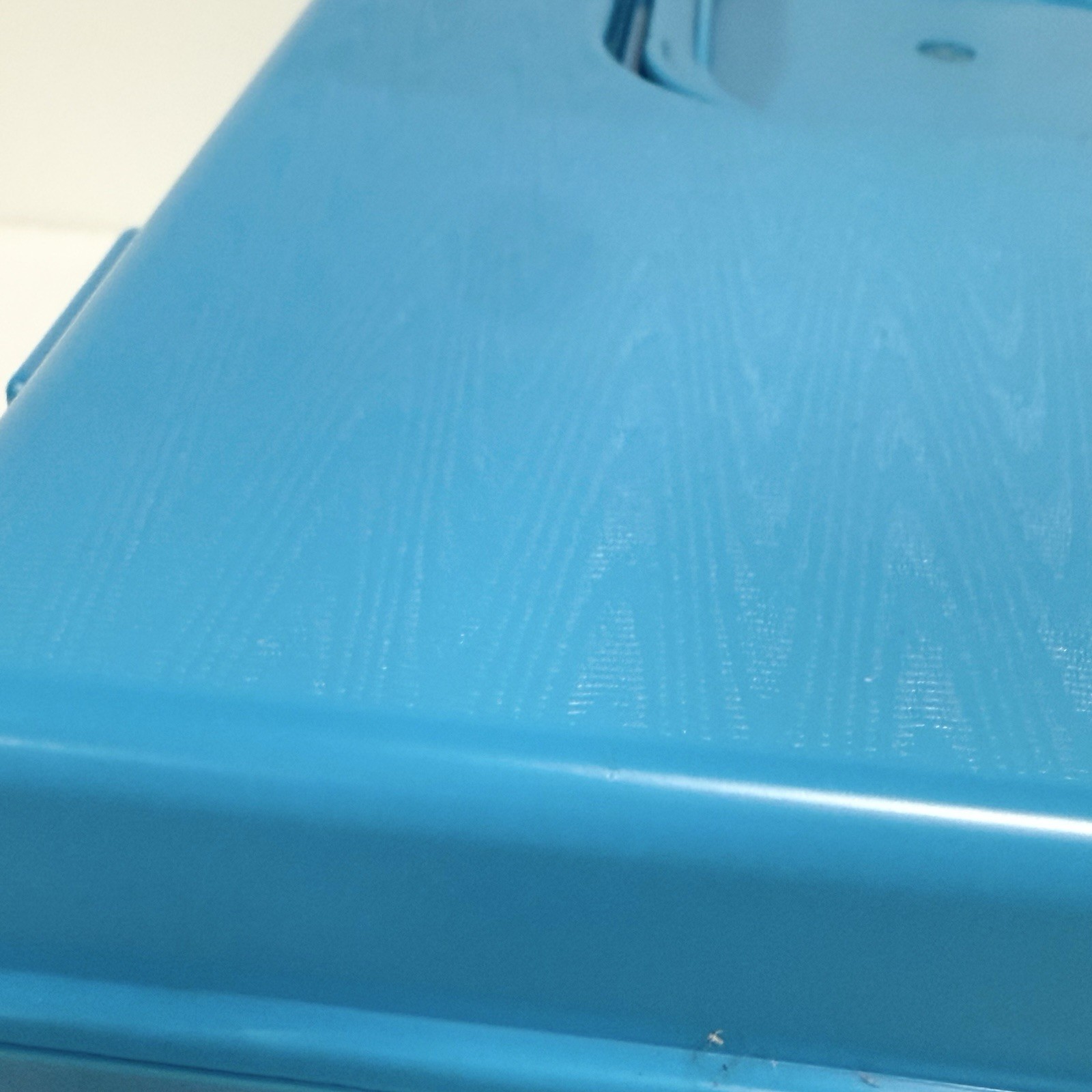 Vintage Wilhold Carry Case Blue Organizer Travel Makeup Hair Roller Box Tray MCM