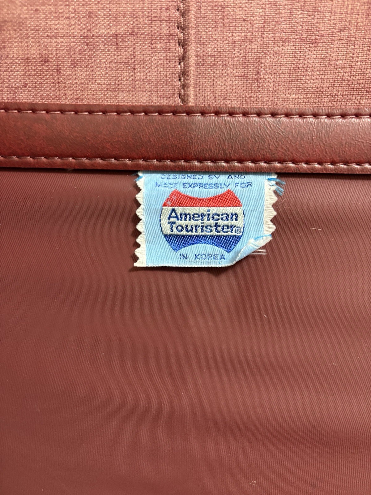 Vintage Red American Tourister Suitcase Hard Shell 70s 80s Travel Luggage 22”