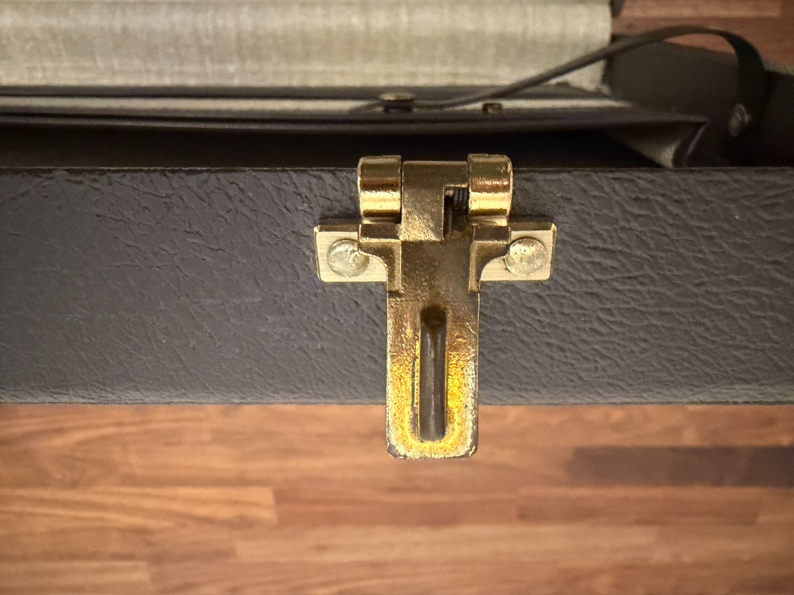 Vintage Attache Briefcase Cagiva Brass Hardware Combination Lock Portfolio Case