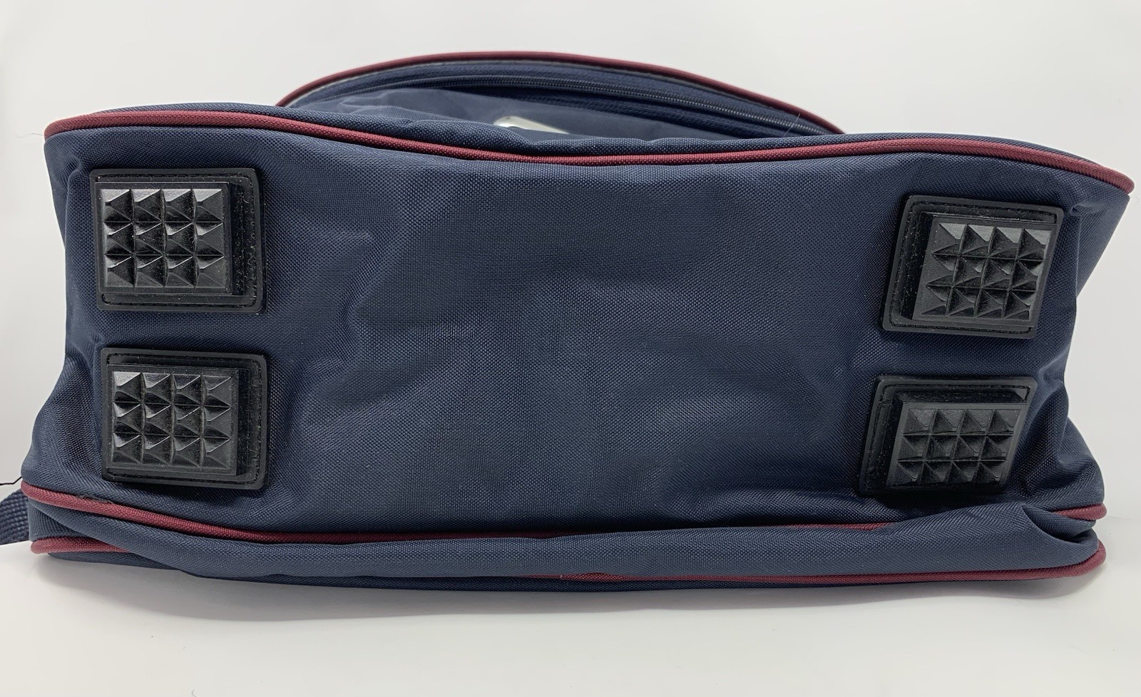 Vtg American Tourister Nylon Navy Blue Carry-On Messenger Shoulder Bag, Studio 2