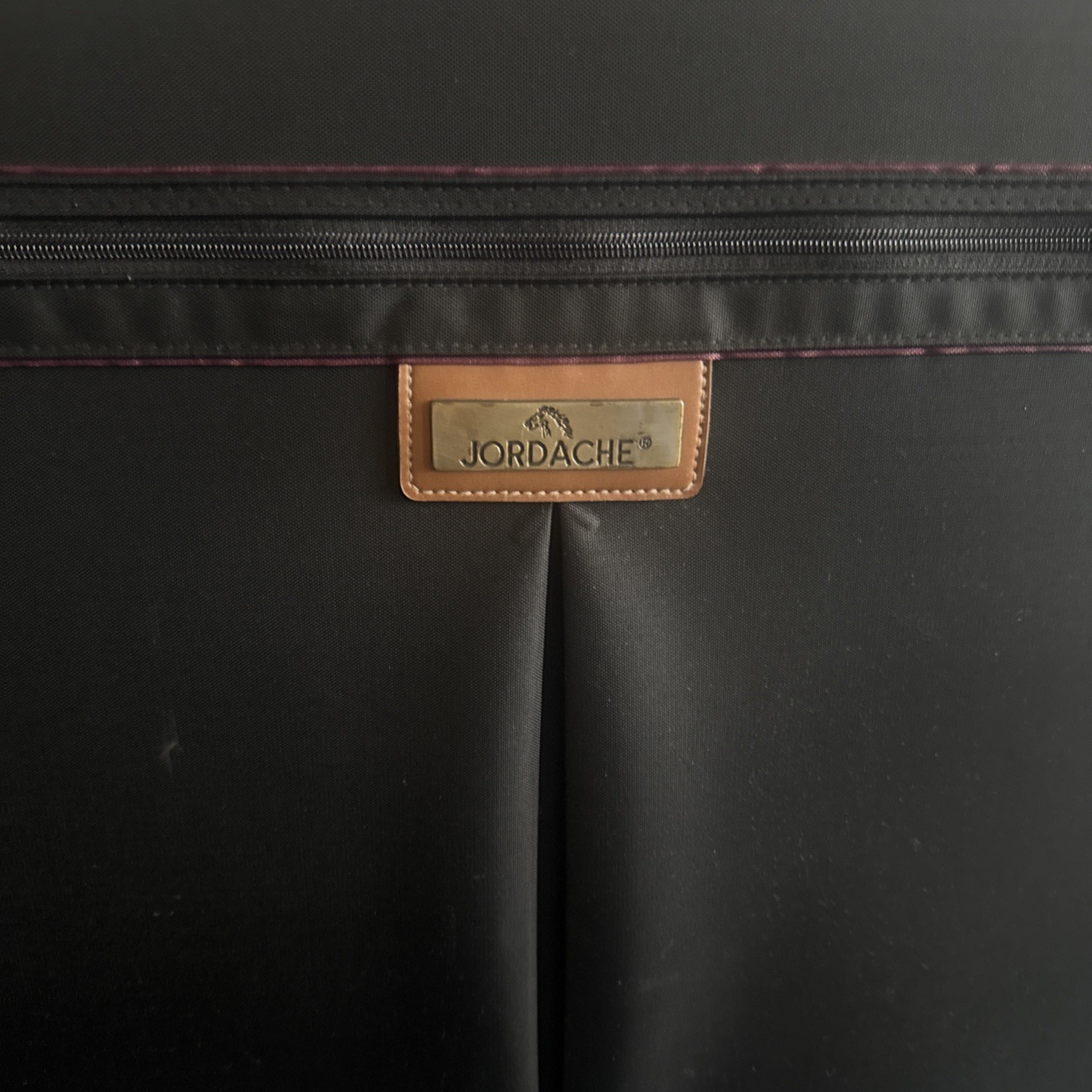 Vintage Black canvas and leather Jordache Suitcase 4 Piece Set. Looks New
