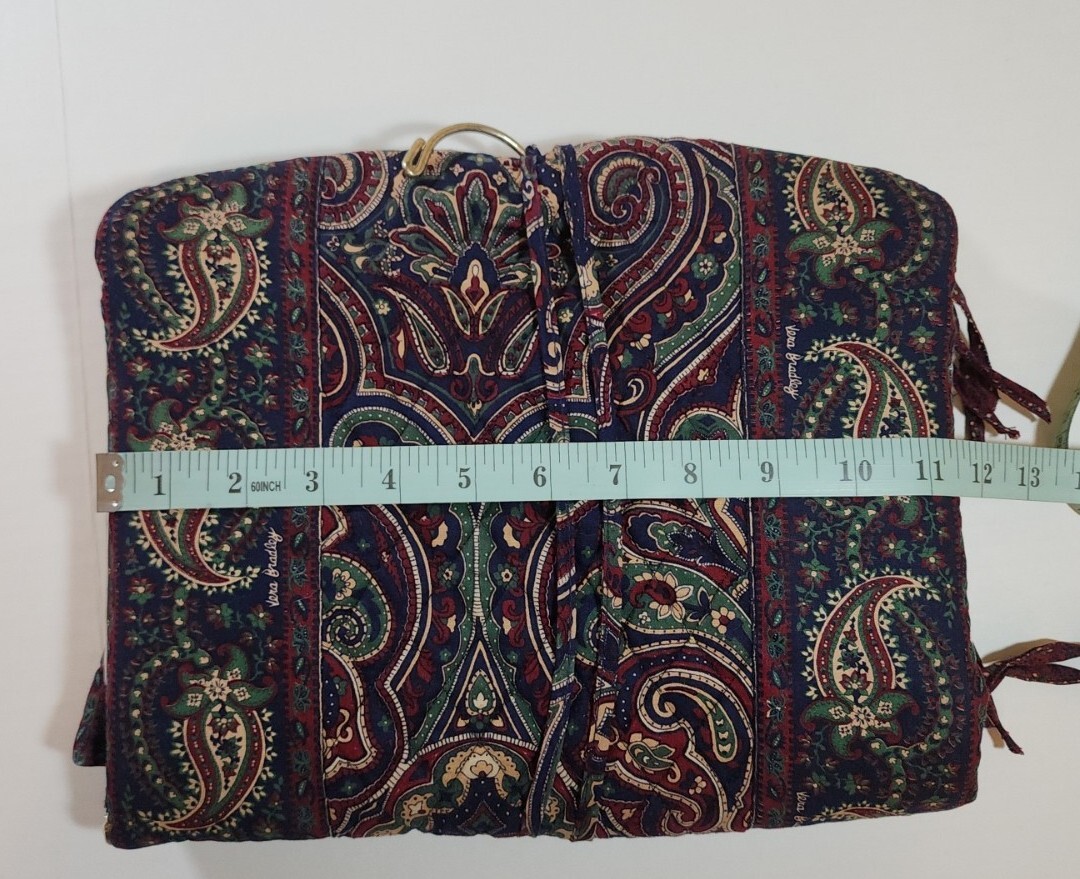 Vtg Vera Bradley Retired “Medallion” Garment Bag + Hanging Travel Organizer Bag