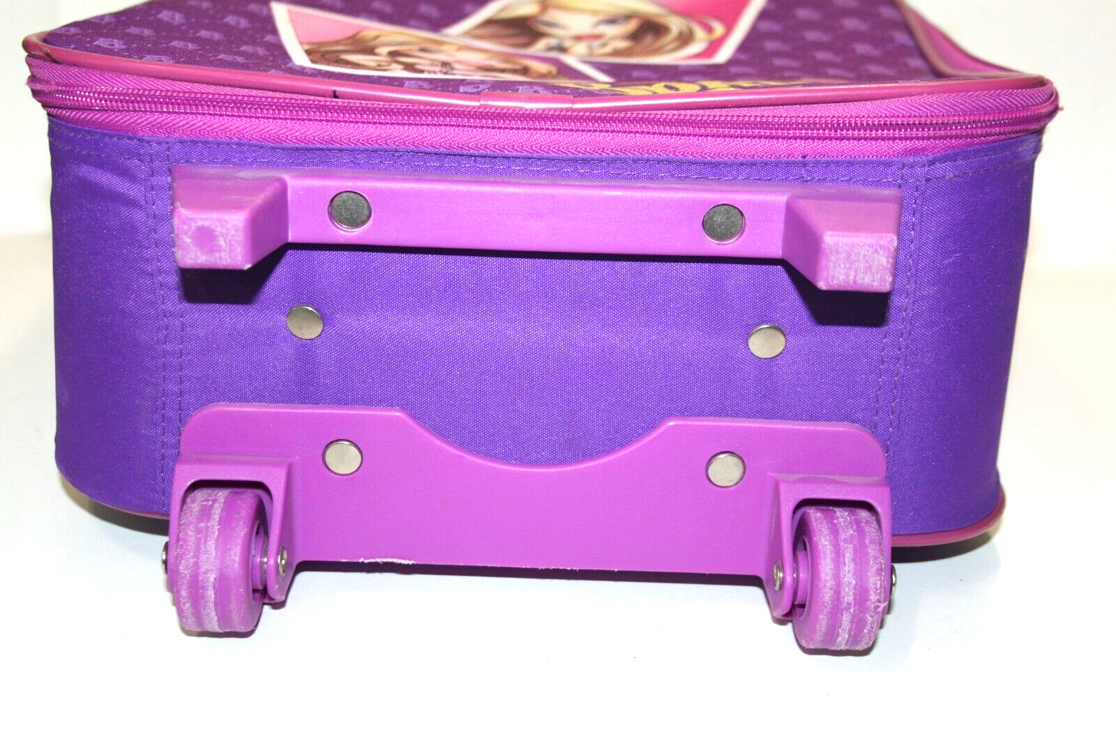 Bratz Rolling Suitcase Luggage Travel Bag Wheeled Carry On Doll Theme Purple