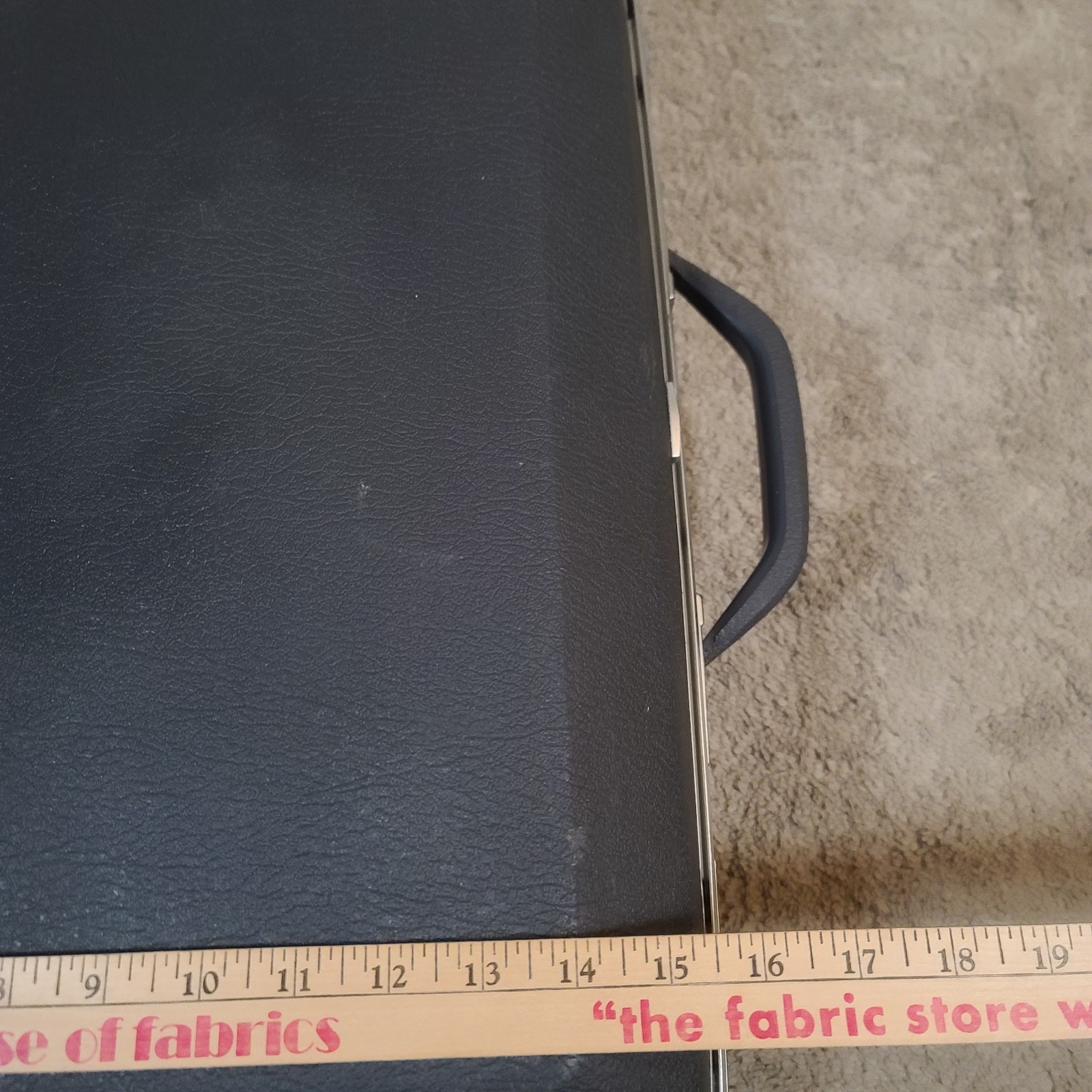 Vintage Sears Forecast Hard Shell Luggage Set w/Dividers Dark Gray No Keys