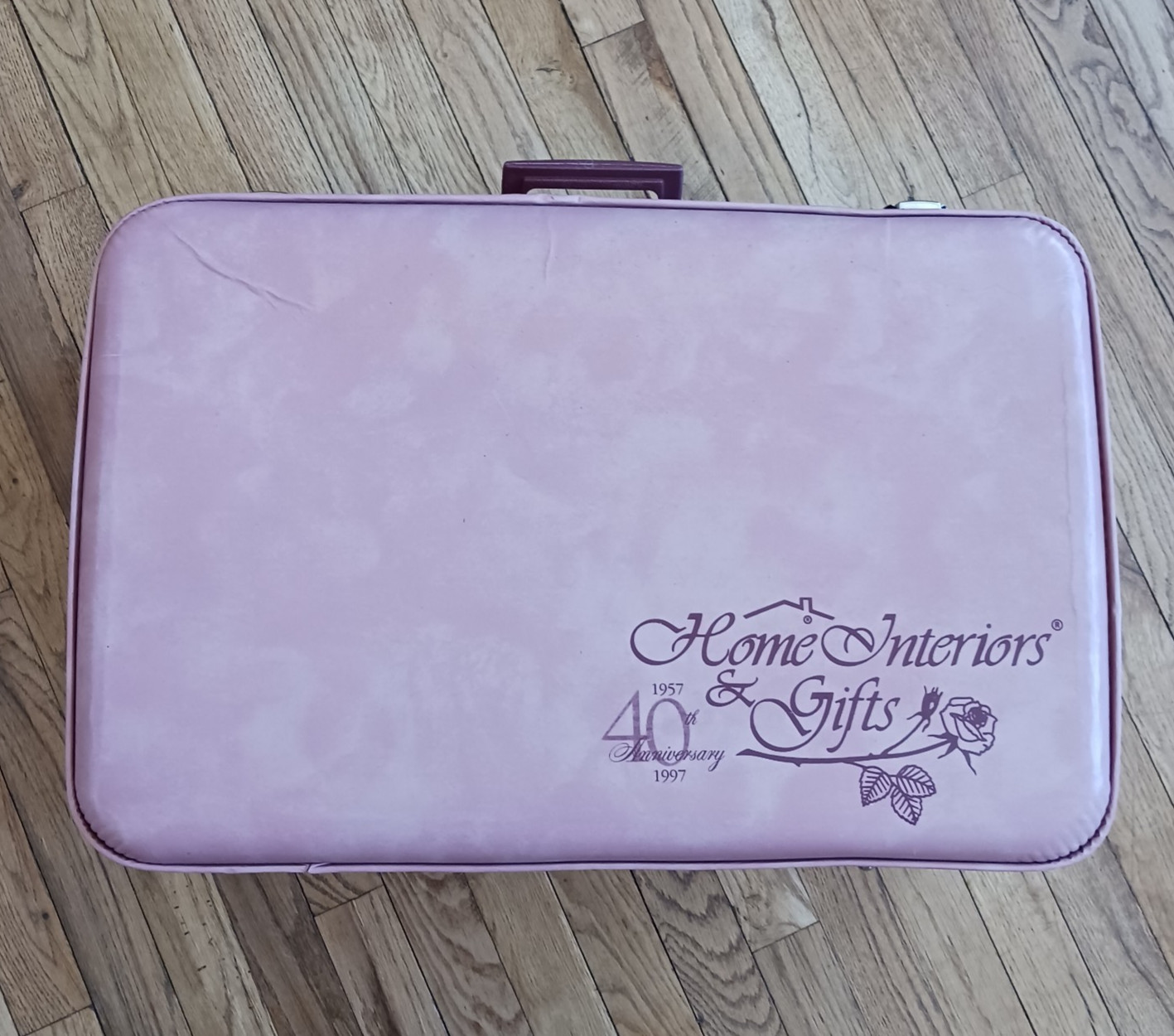 Vintage 1997 Home Interiors & Gifts 40th Anniversary Rep Suitcase Luggage