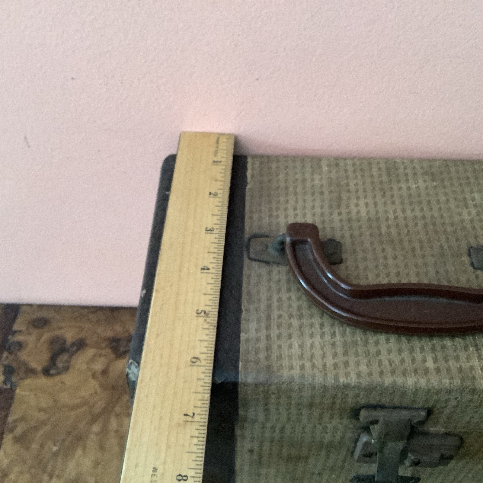 Vintage Gadabout by Neevel Luggage Traveling Case With Mirror 11” X 7” X 6”