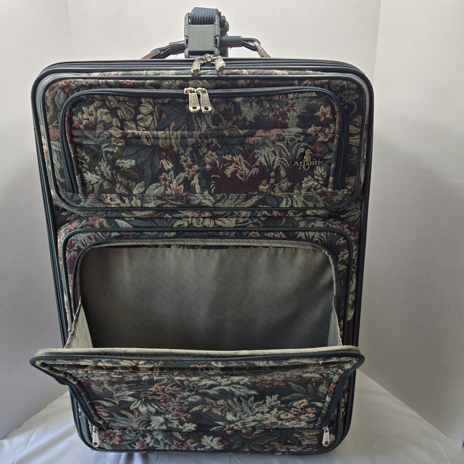 Vintage Atlantic Tapestry Luggage 2 pc. Set