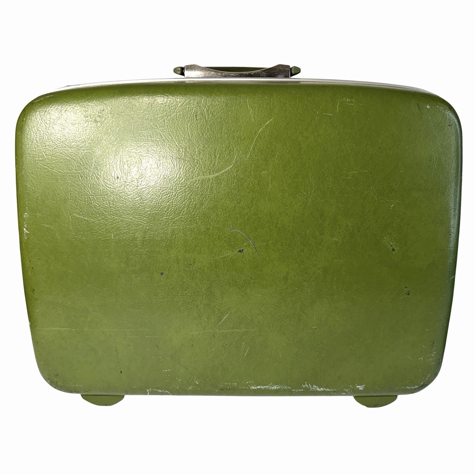 Vintage 1960s Samsonite Silhouette Ambassador Luggage Avocado Green USA Made