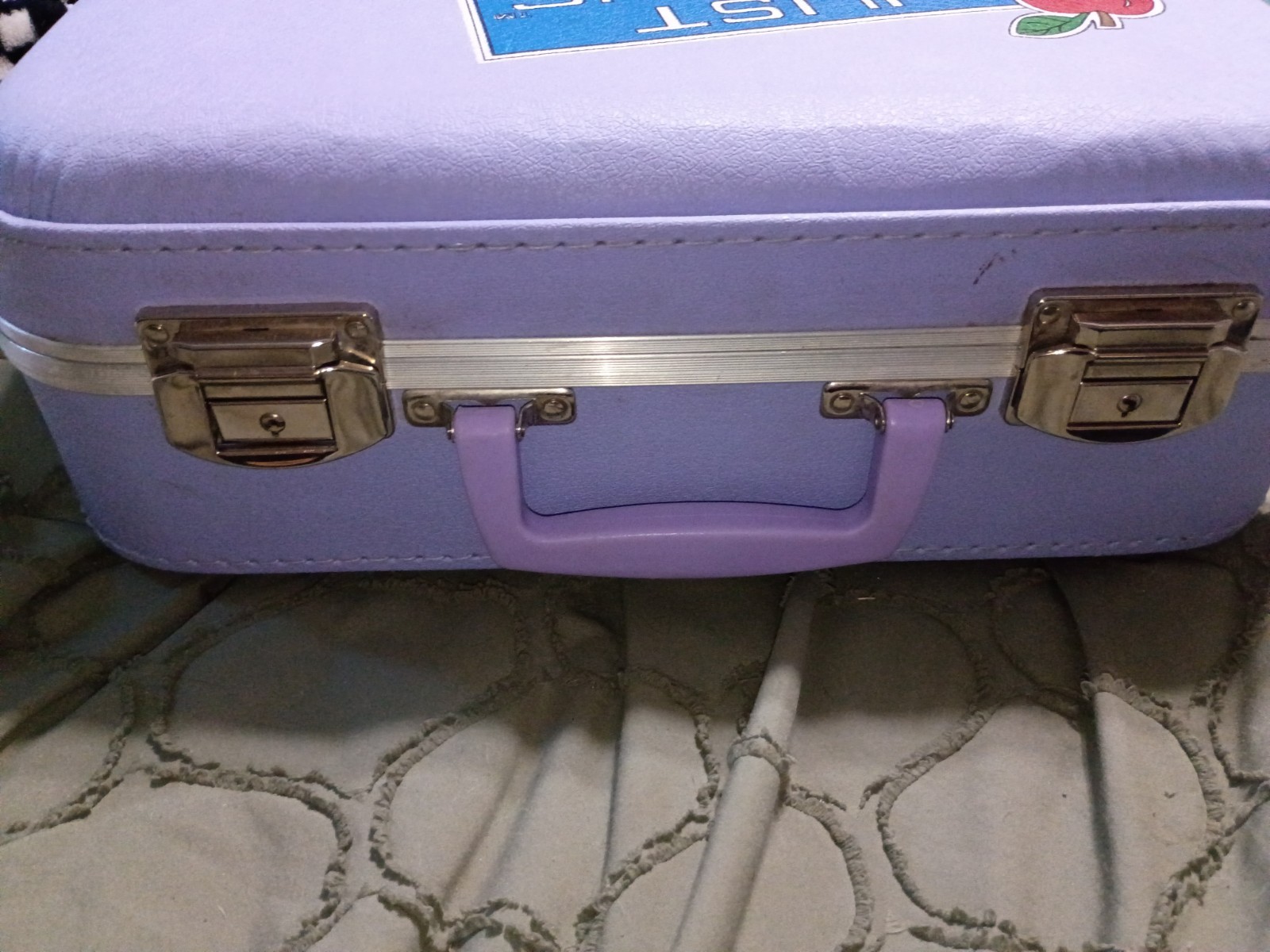 vintage going to grandmas/Just Visiting suitcase