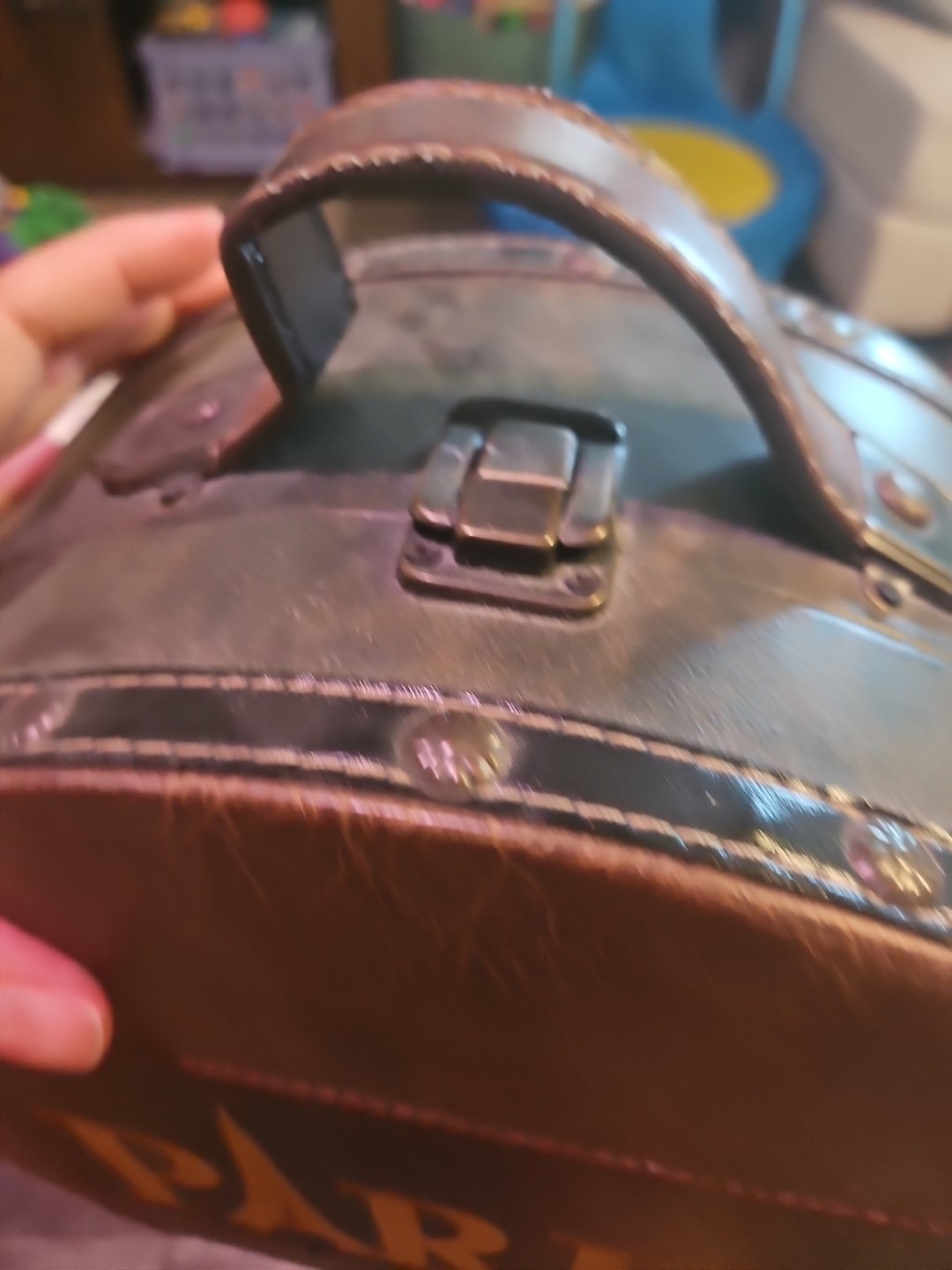 Paris Themed Train Suitcase