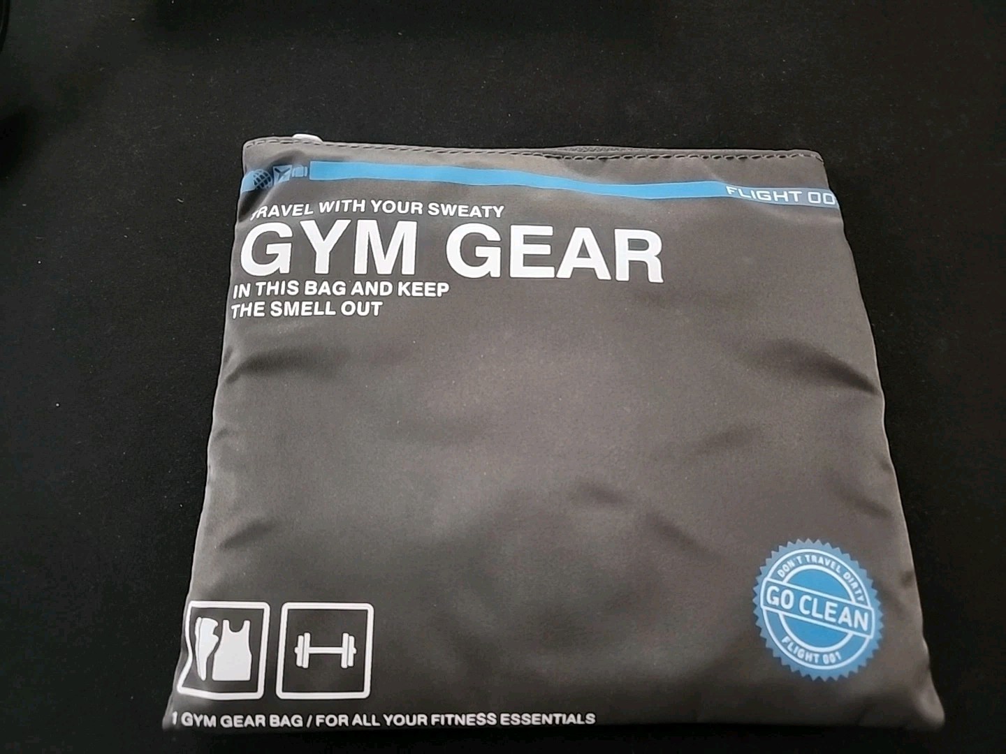 Flight 001 Gym Gear Travel Bag Set gray NEW