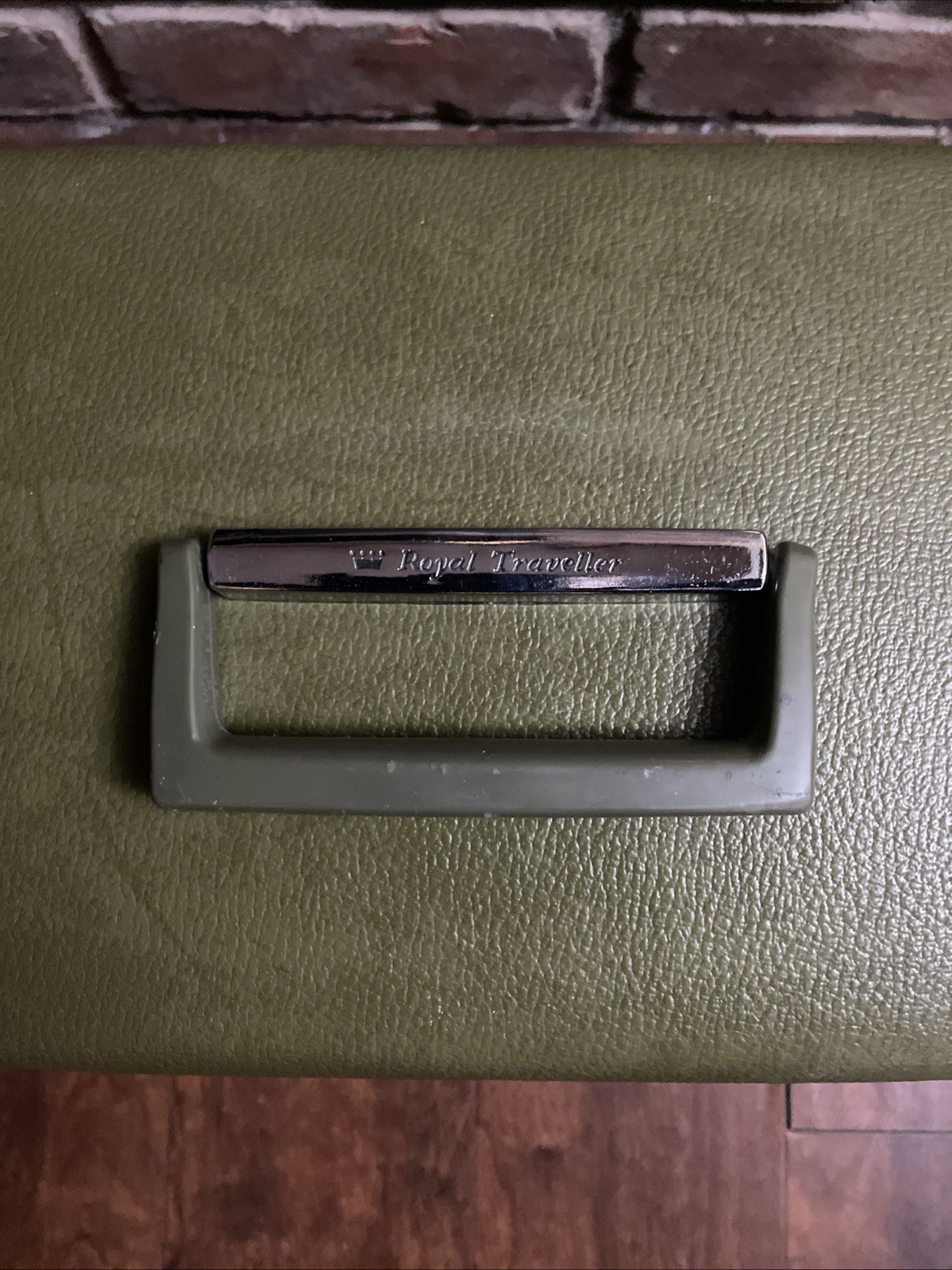Samsonite Vintage Green Royal Traveller Medalist Cosmetic Makeup Case No Key GC