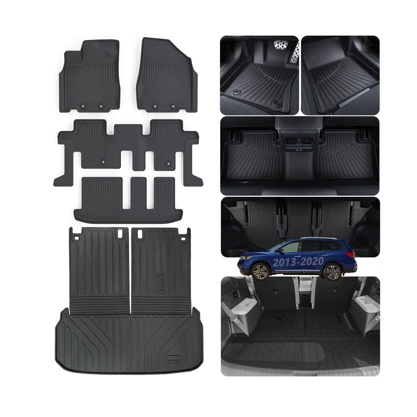 Floor Mats & Large Cargo Liners for 2013-2020 Nissan Pathfinder / 2013 Infini…