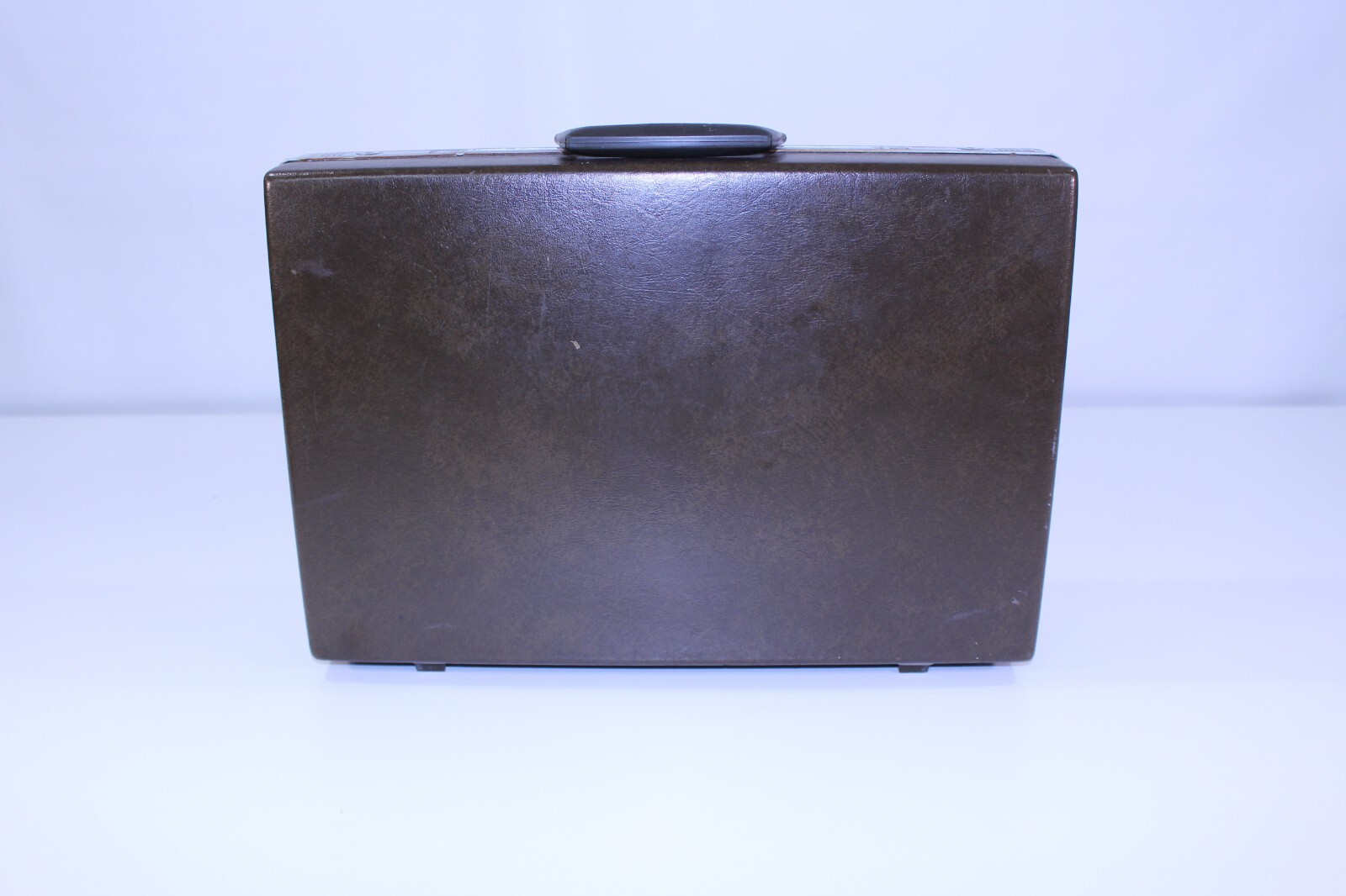 VTG Samsonite Briefcase Hardcover Luggage Travel Hard Trunk Brwn Shell MCM Metal