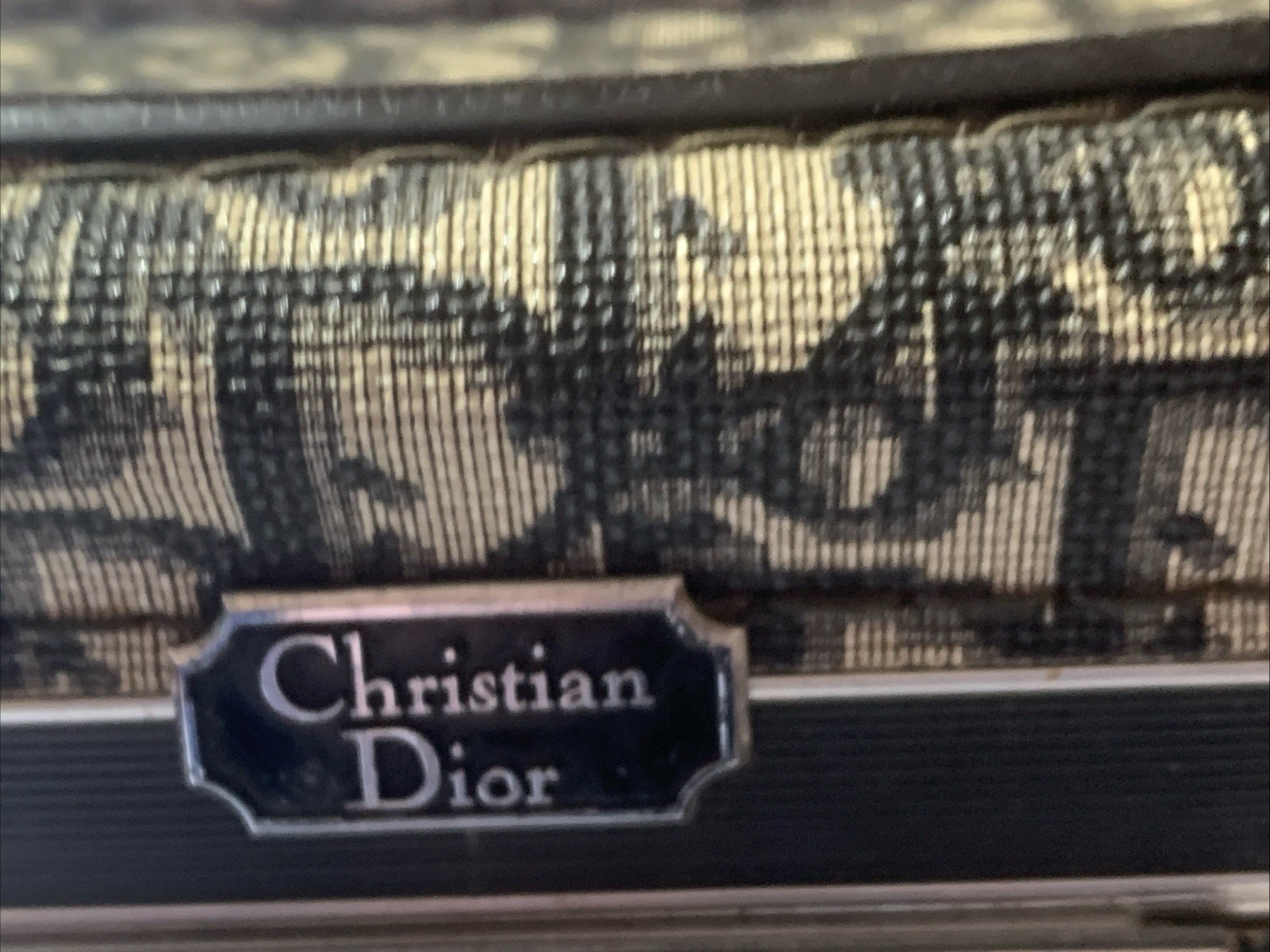 Christian Dior Vintage Travel Train Trunk Preowned 30 Years Missing Mirror