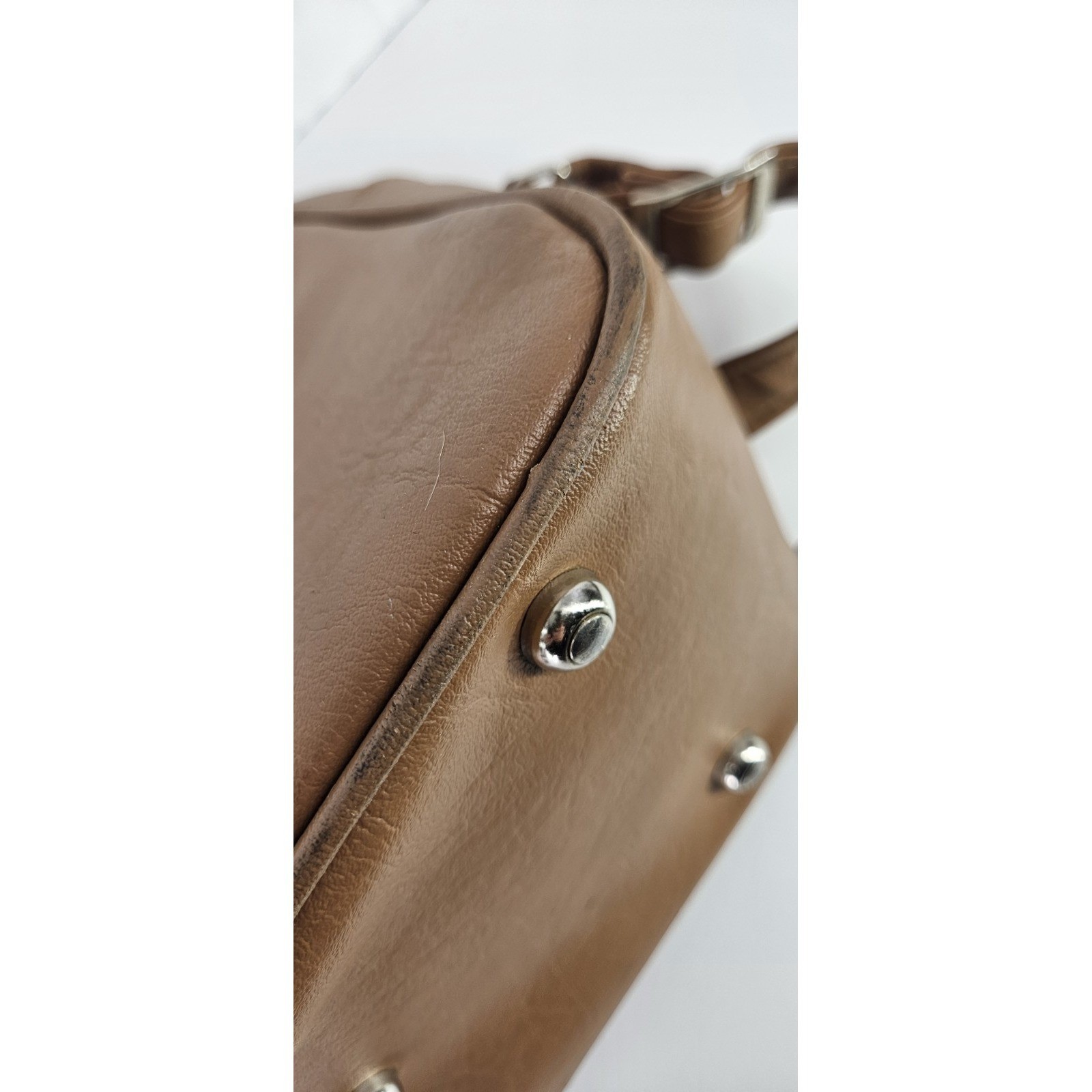 Samsonite Concord Shoulder Carry On Overnight Bag Tan/Brown Vinyl