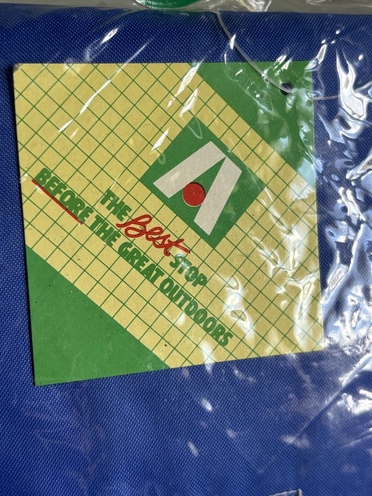 RARE VINTAGE 1988! Academy Broadway Blue Nylon “Stuff Bag” Sack Large 30″x14″