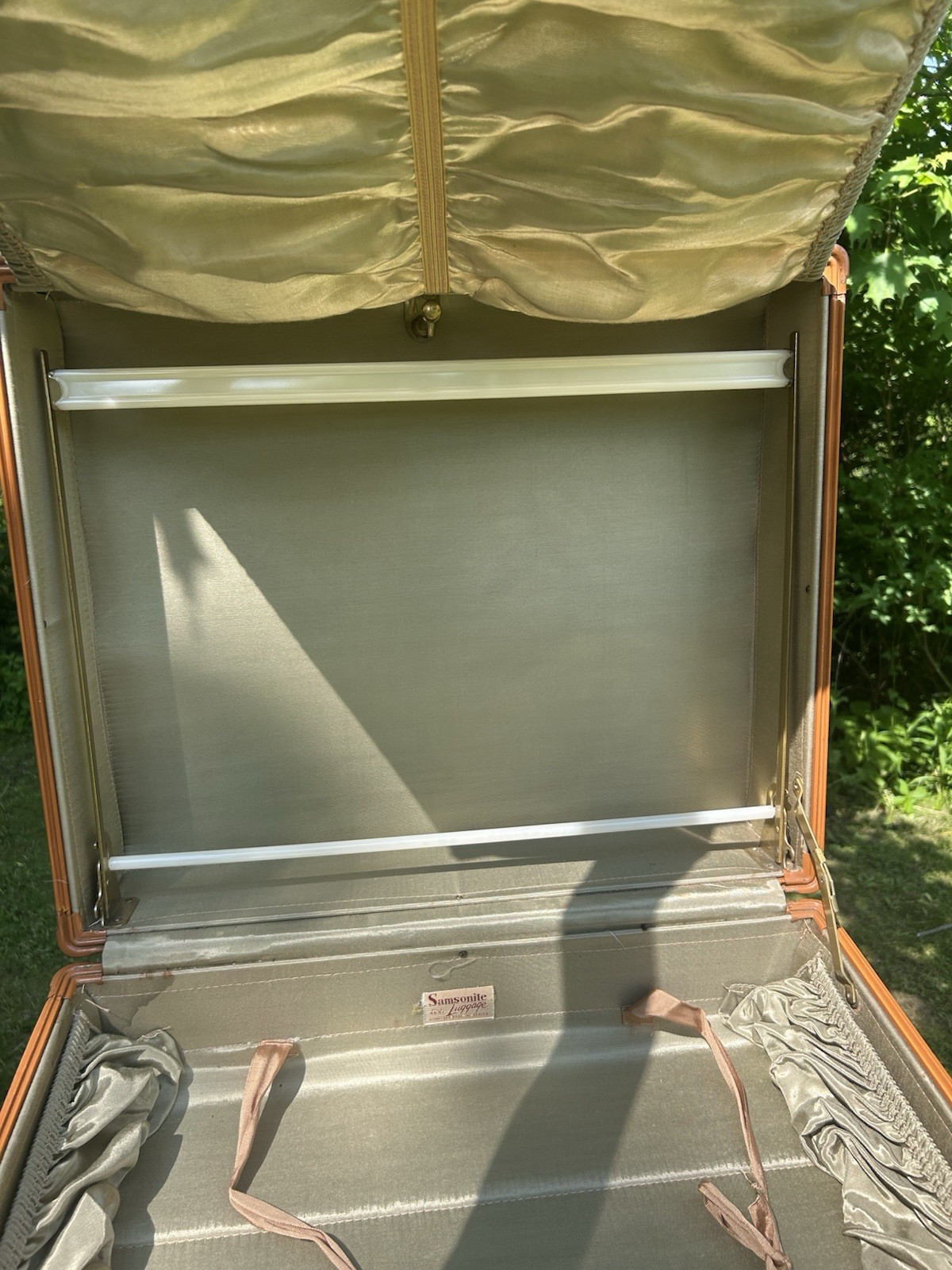 GORGEOUS VINTAGE SAMSONITE! Hardside Luggage Set-3 Camel Color By SHWAYDER BROS