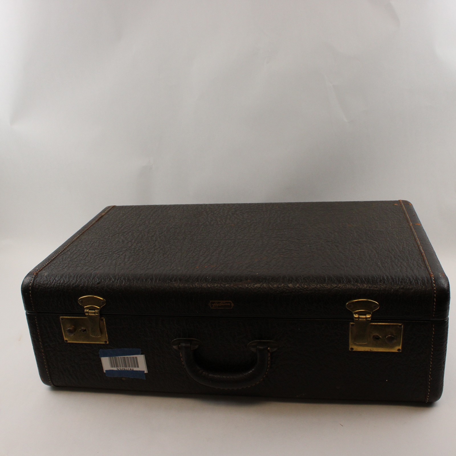 Vintage Hartmann Black Textured Hard Shell Suitcase 22.5in Collectible