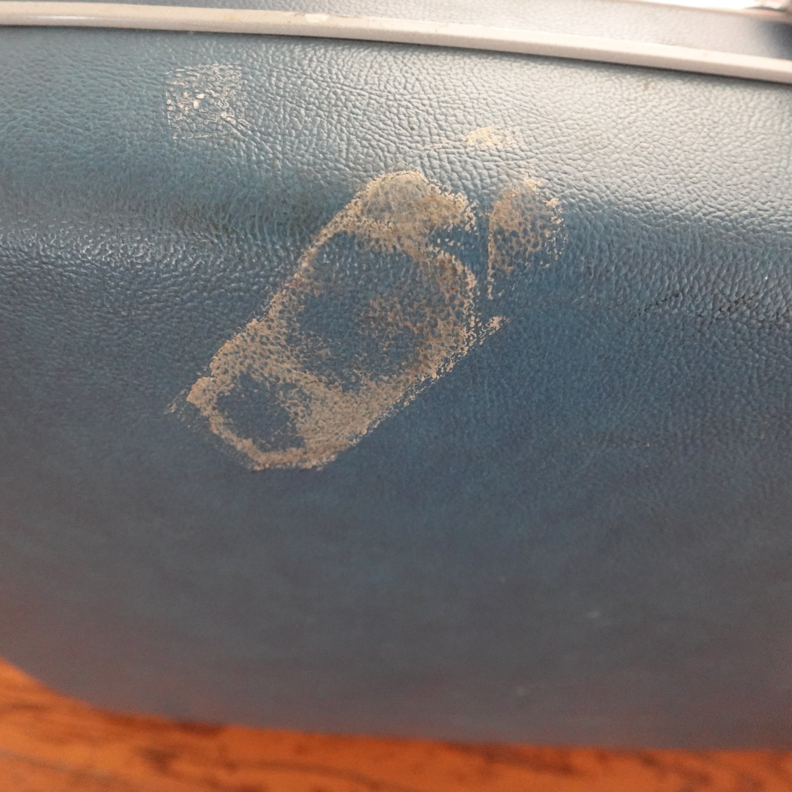 Vintage Samsonite Silhouette Blue Hard Shell Suitcase Large 29″ Luggage Retro