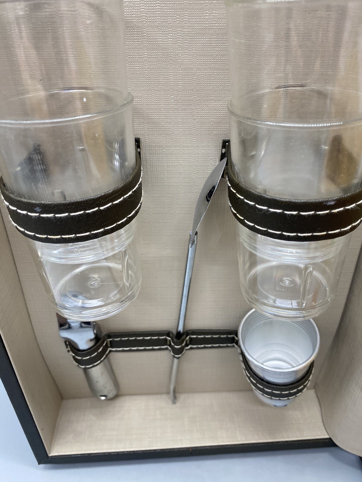 Vintage Bartenders Beverage De Luxe Travel Bar- Trans-World Creations California