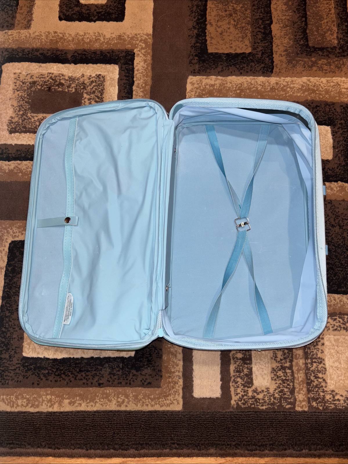 Vintage 1986 Care Bears Suitcase Luggage Light Blue Setting Sail for Grandmas