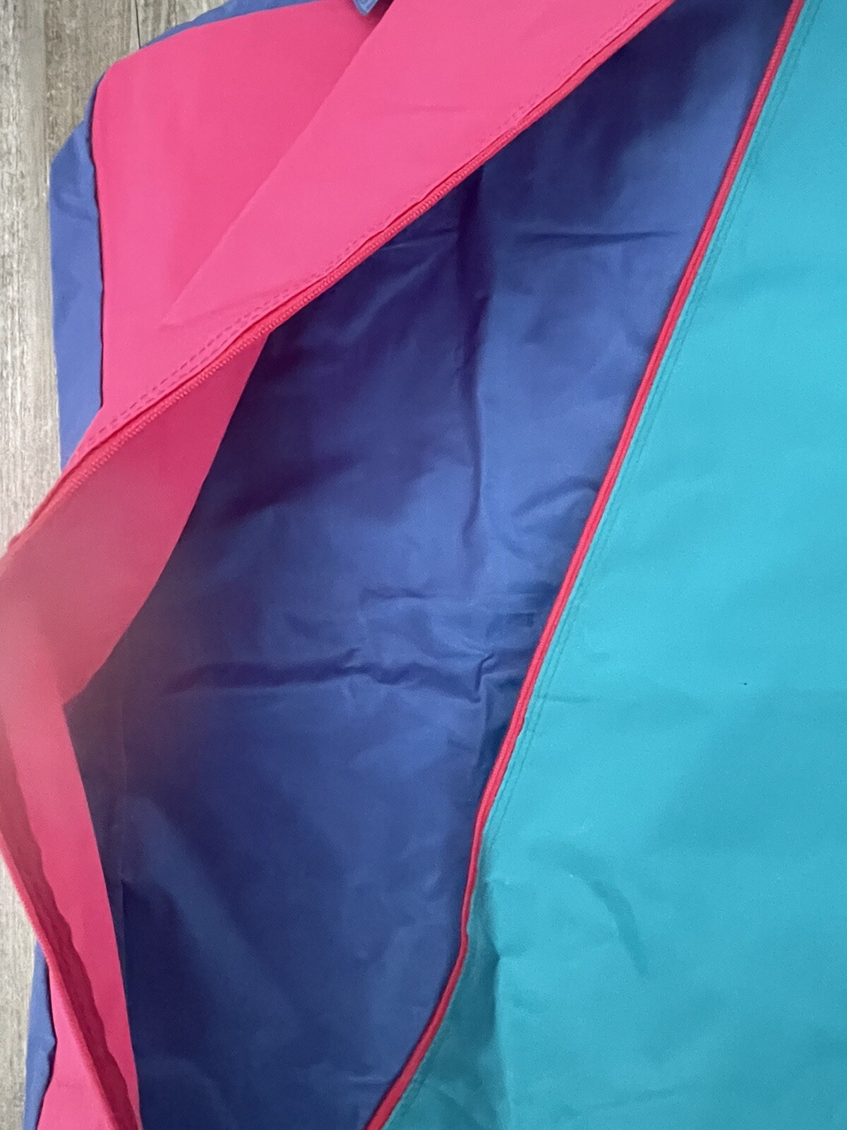 Vintage Retro Hanging Garment Clothes Bag – Foldable – Handles- Zipper – RARE!