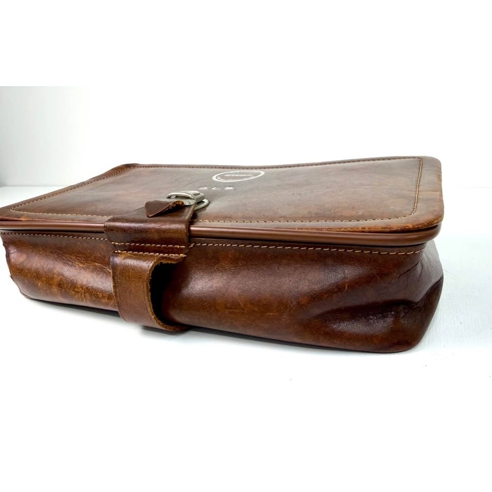 Vintage E.F. Hutton “Blue Chip Club” Leather Travel Toiletry Case | Personalized