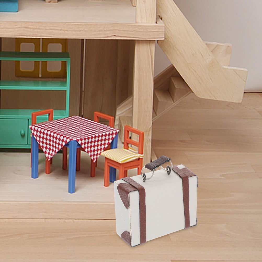 Tiny Dollhouse Accessories Miniatures Suitcase Model Luggage Toy