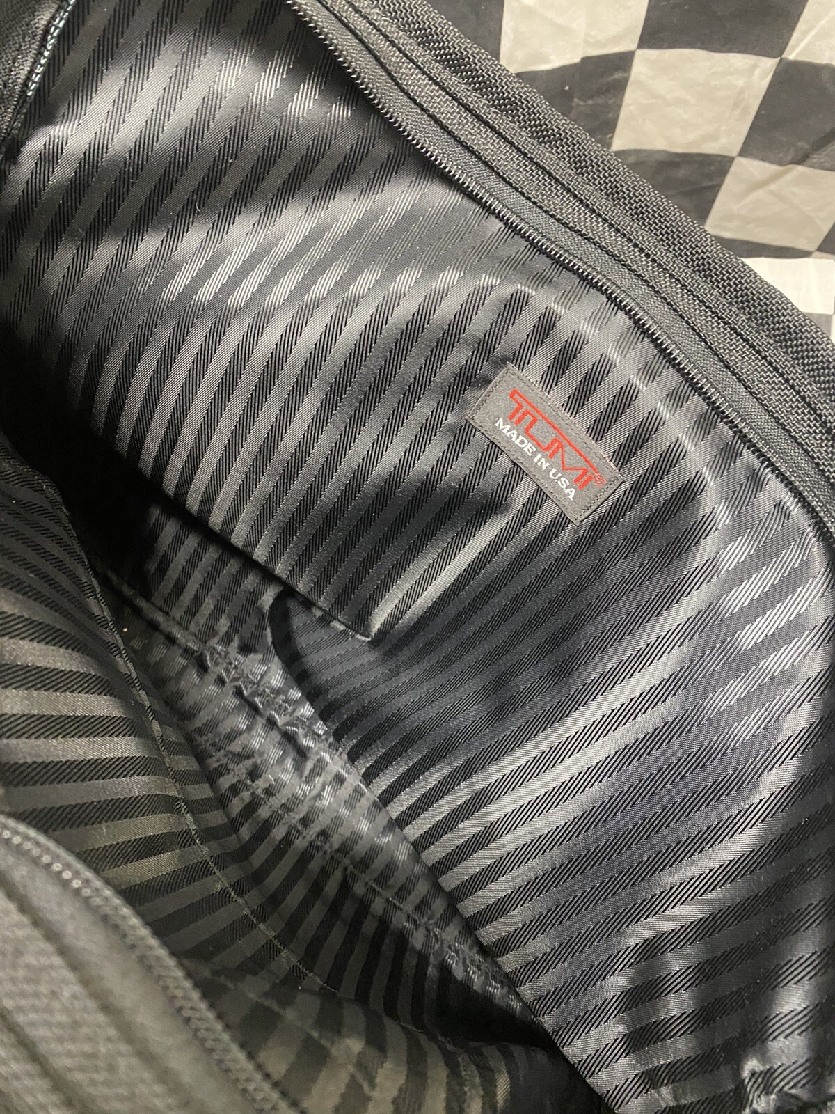 TUMI 207D3 Slim Briefcase – Black Ballistic Nylon – Laptop Business Bag
