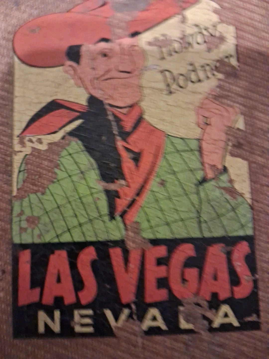 Vintage Teenager’s Suitcase Decorated with Vintage Travel Stickers!
