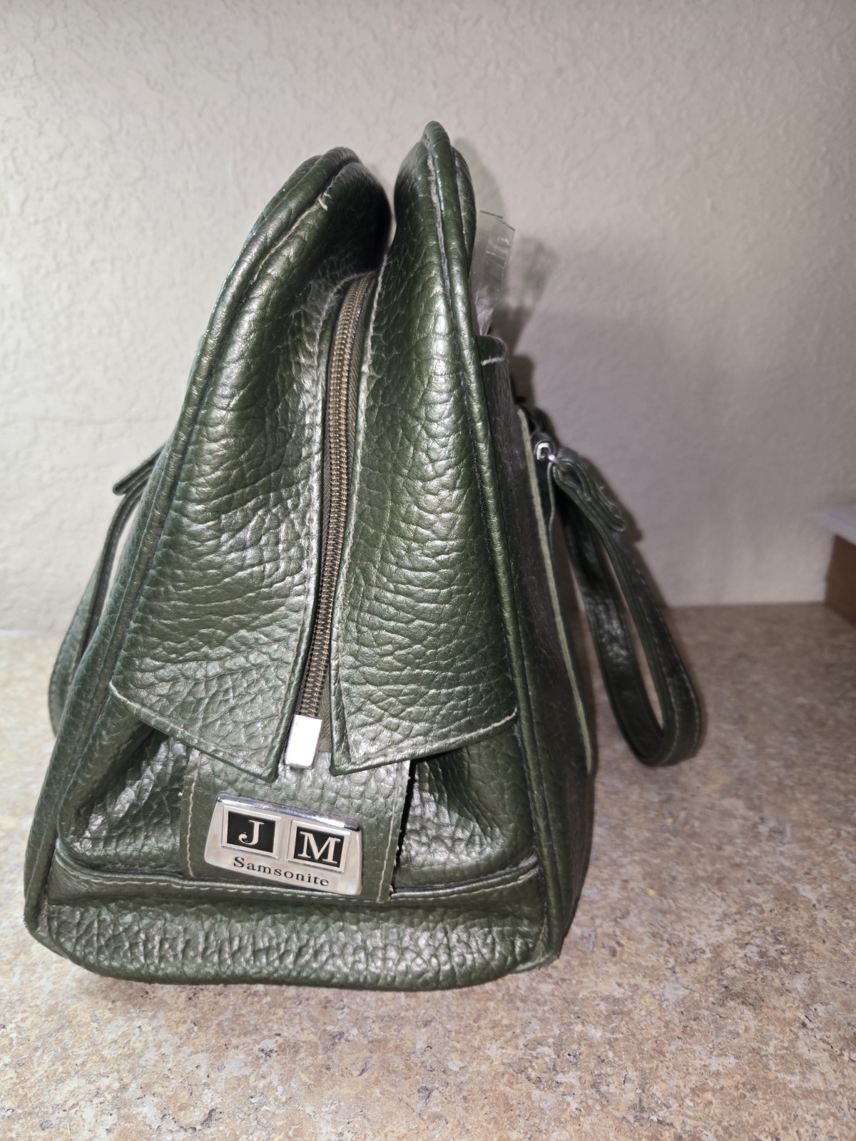 MCM Samsonite Sherbrooke Weekender Overnight Travel Suitcase Olive Green