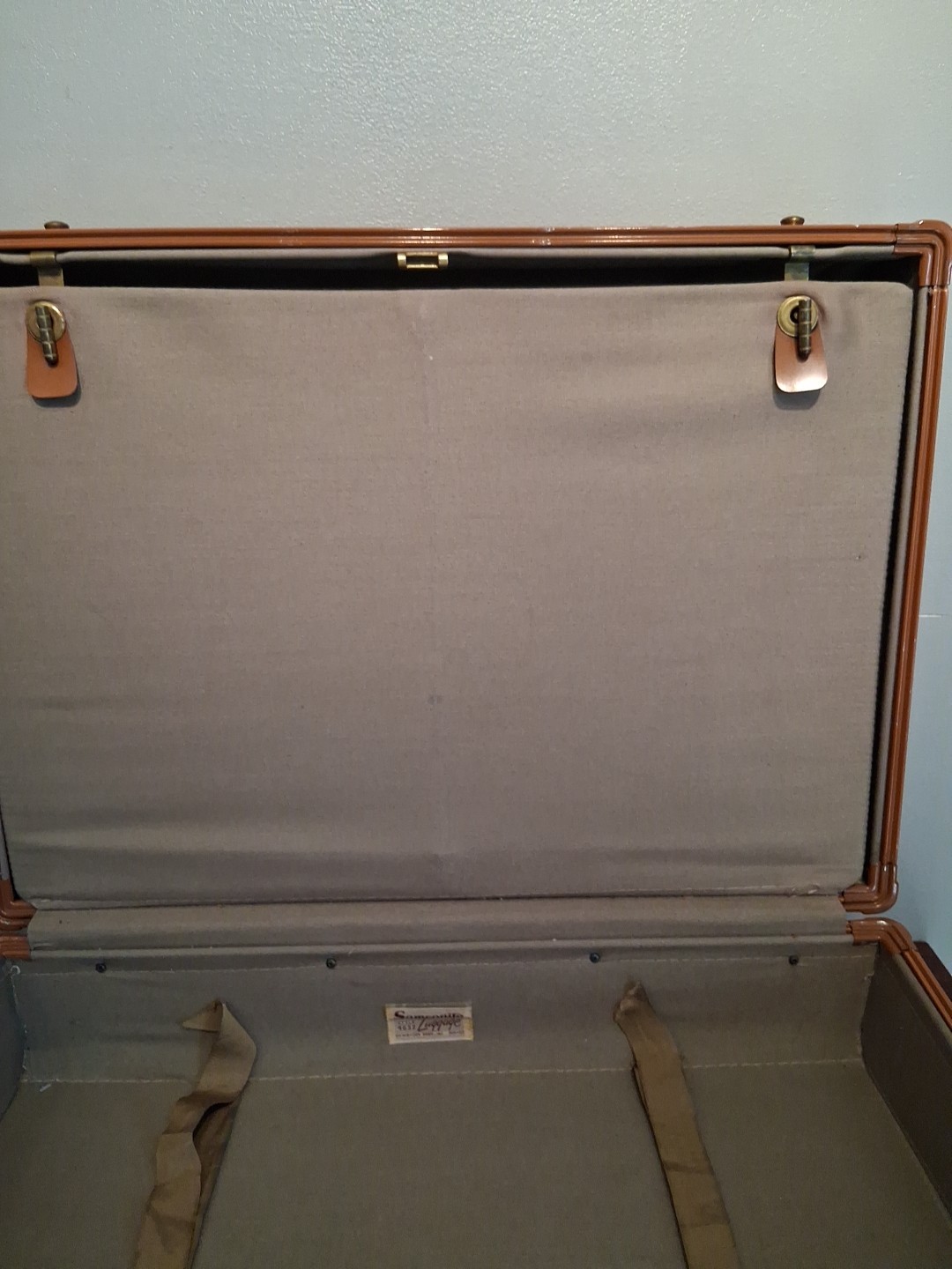 Samsonite Streamlite Style 4632 Suitcase Luggage Vintage 1940s 1950s **No Key