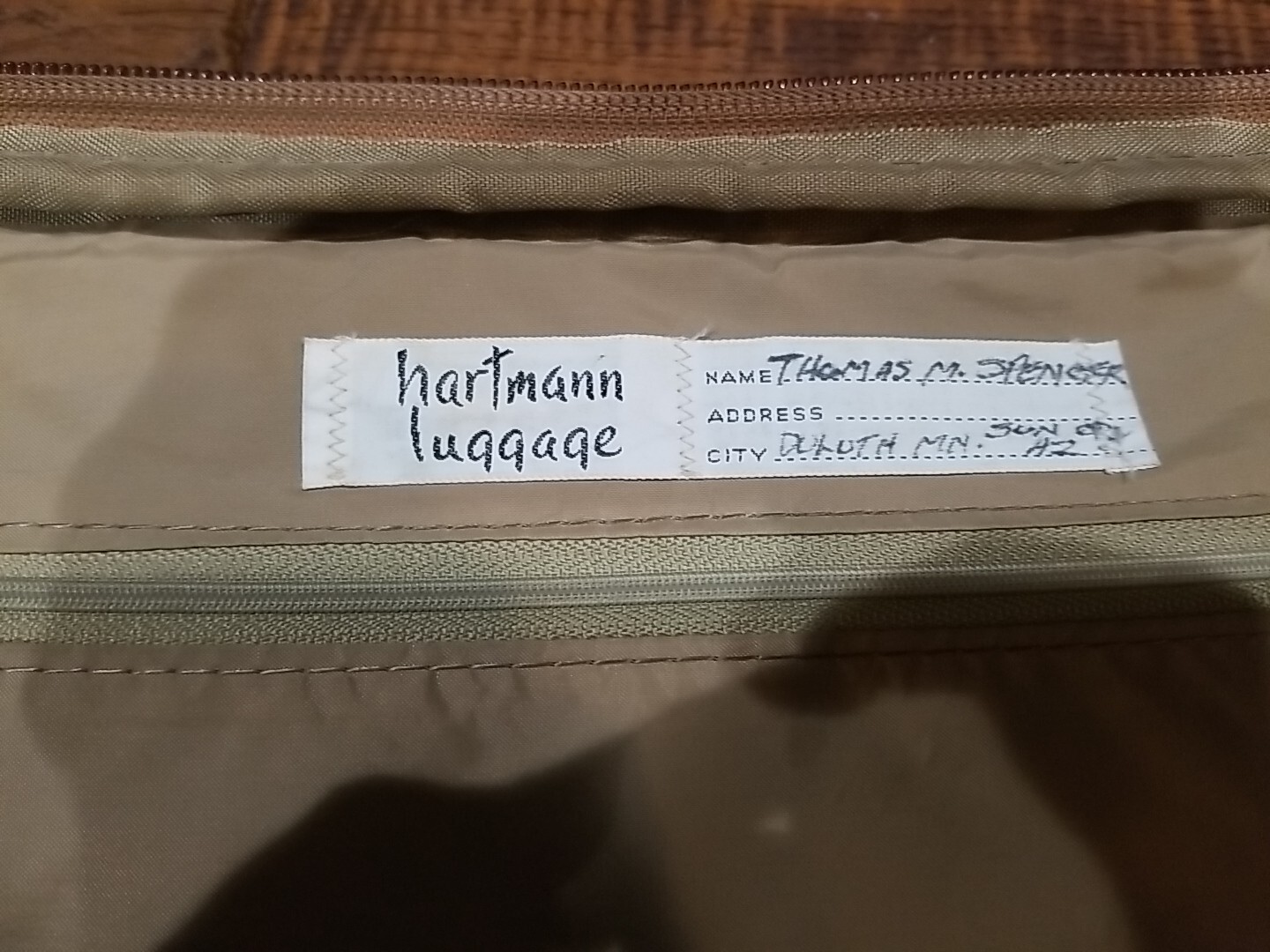 Hartmann Nylon & Leather 21″ 3 Compartment Carry-on Luggage Weekender Bag Olive