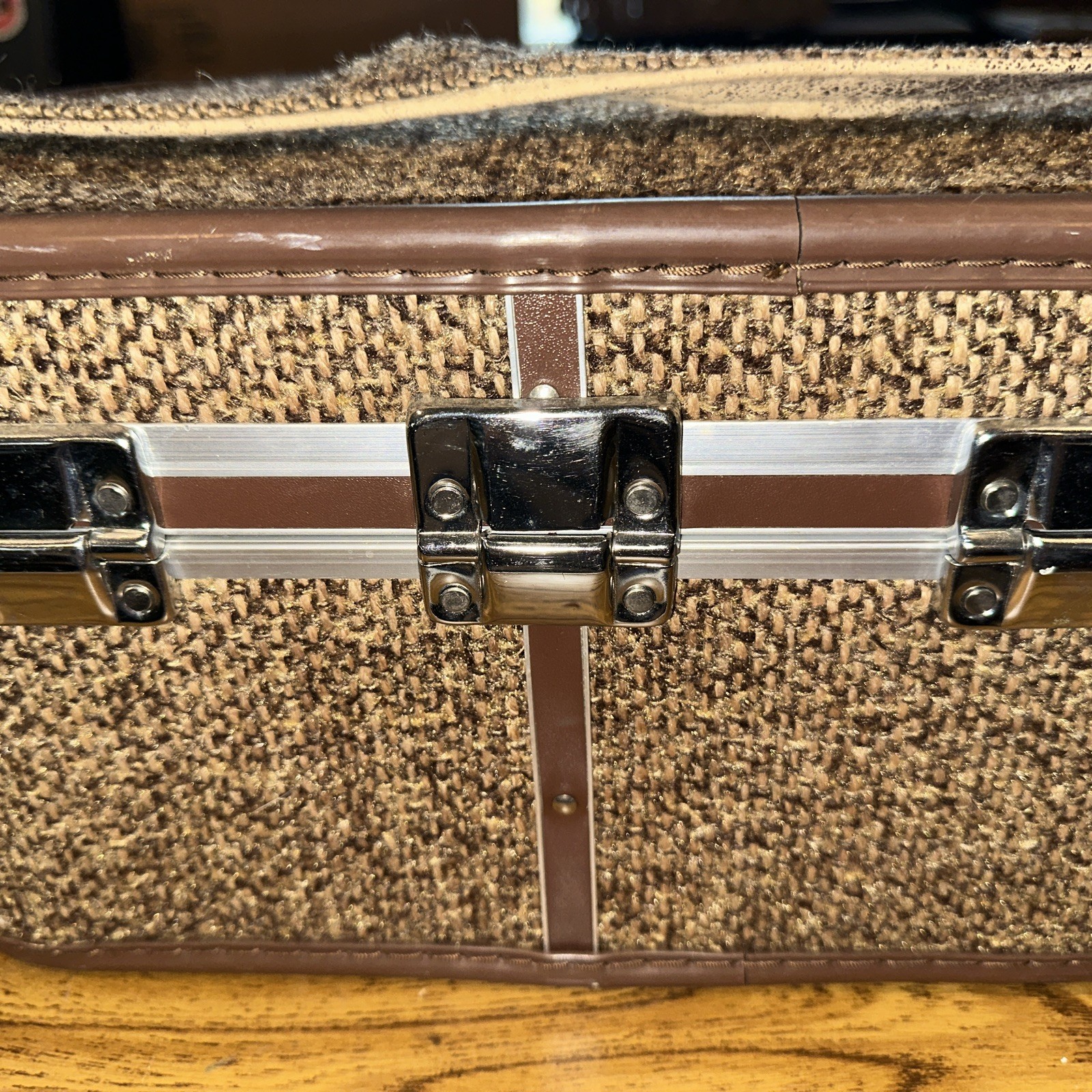 Amelia Earhart Tweed Vintage Luggage Made For The Baltimore Luggage Company
