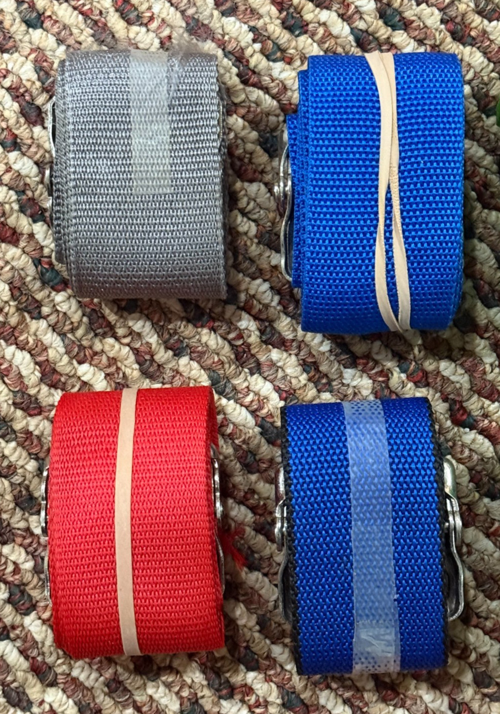 15 Vintage Luggage Straps – Samsonite, Misc Colors, Several NEW in Package