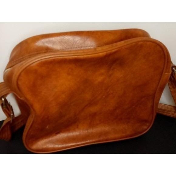 VTG Seward Luggage Brown Leather shoulder bag made In U.S.A