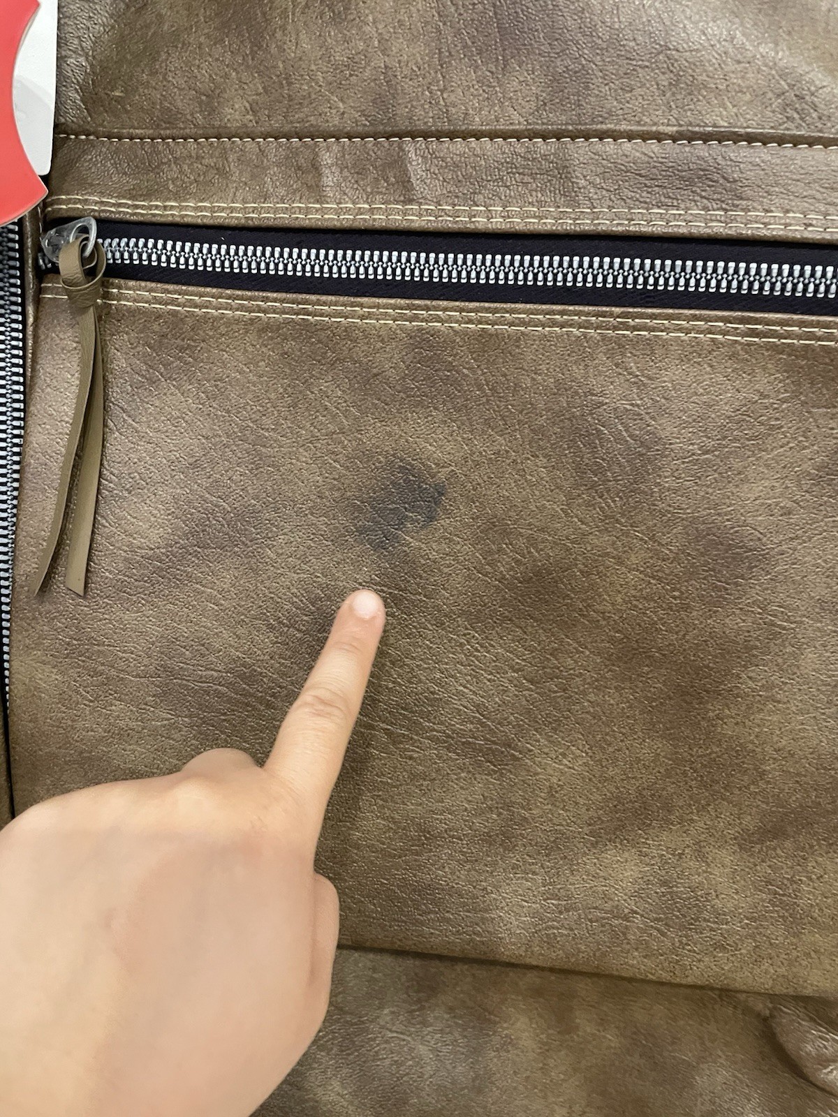 Vintage American Tourister Luggage Garment Suit Bag Leather Brown 39” x 23”