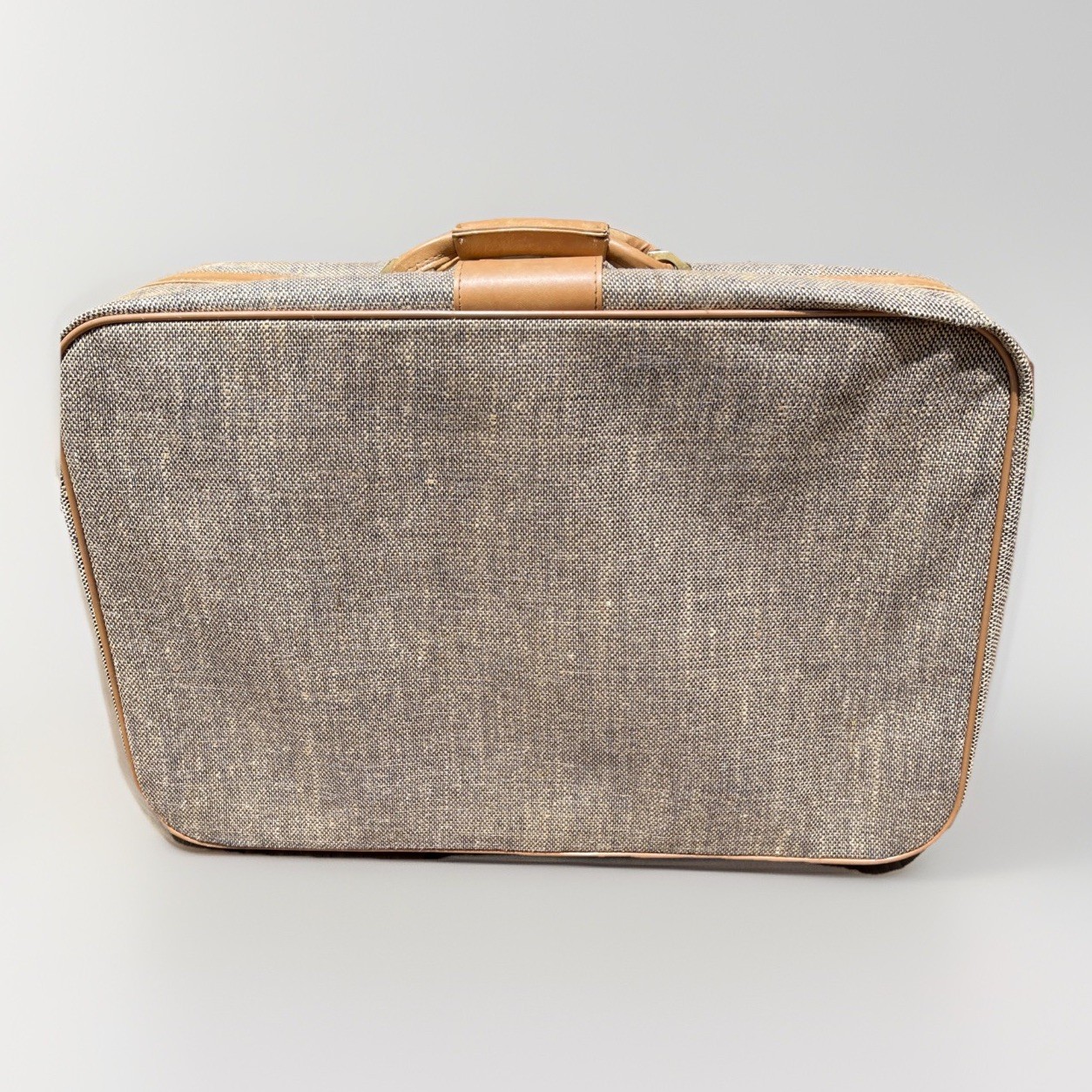 Vintage Fifth Avenue Tweed Luggage Set Large Roller Bag Medium Travel Bag