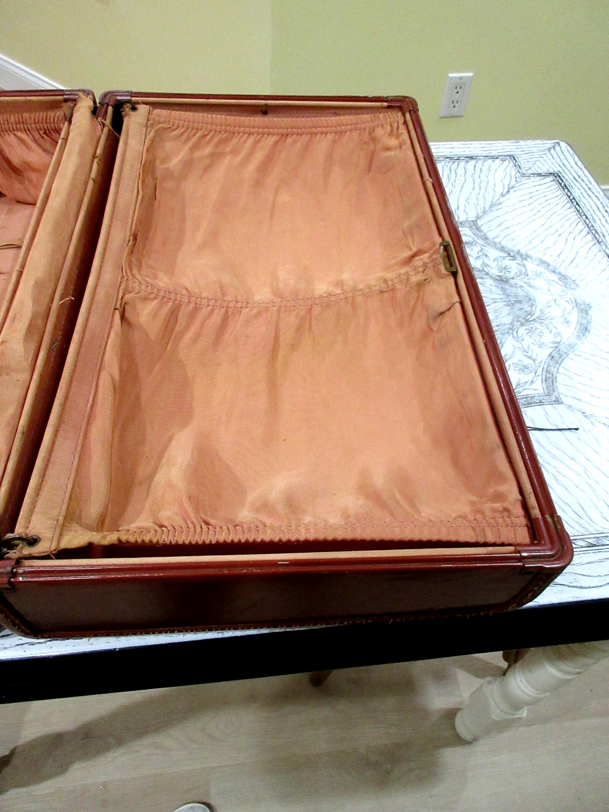 Vintage 40s/50s Samsonite WARDROBE Travel Train Suitcase 4921 Brown
