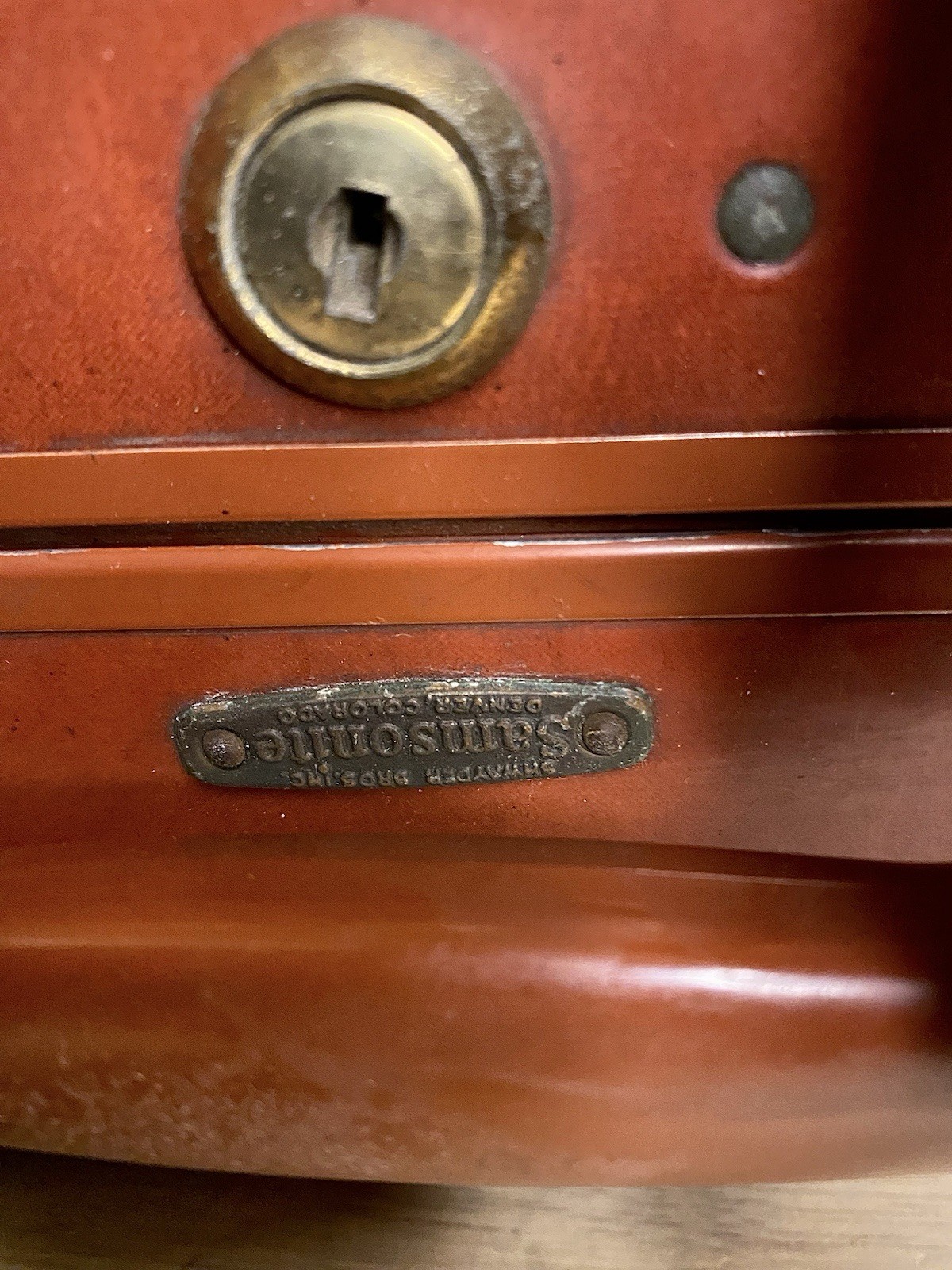 Vintage Samsonite Suitcase by Shwayder Bros. Leather Hard Shell Travel Case 4937
