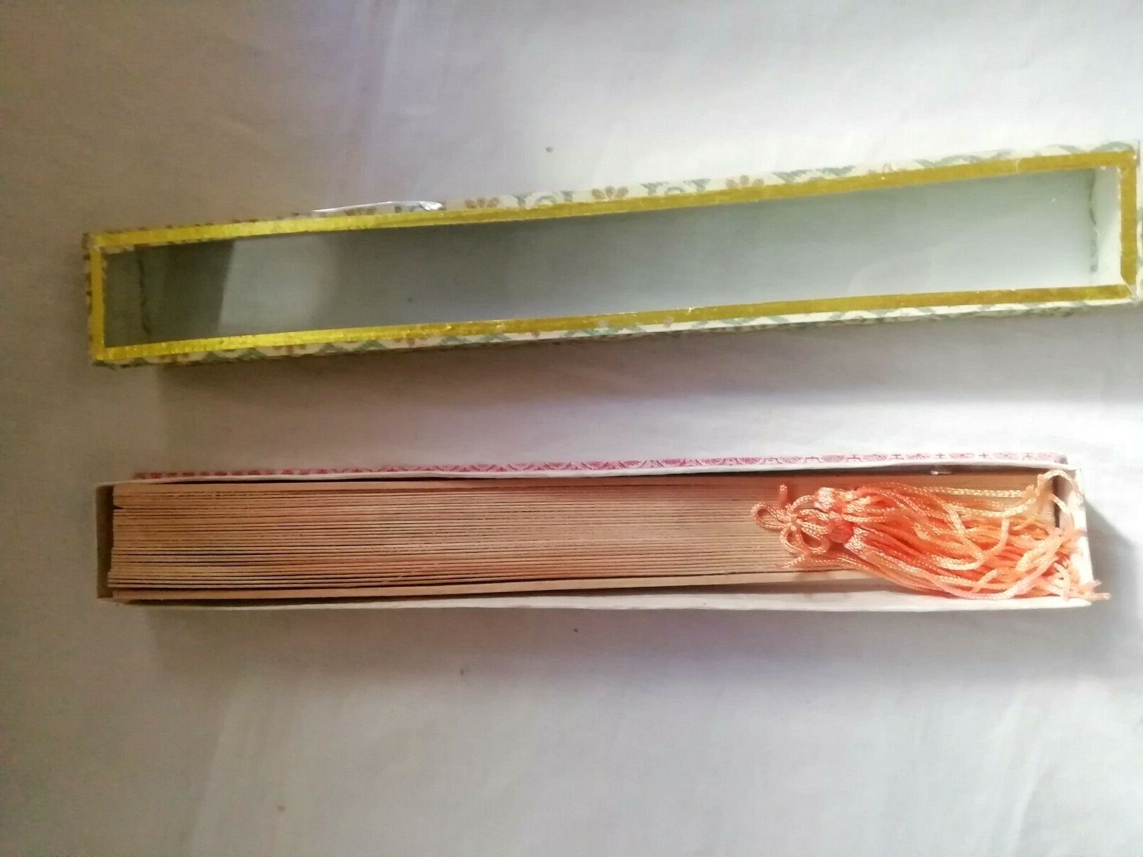 Typical Spanish Fan Wood Salmon Tassel New Size 23X40 Cm Christmas Gift