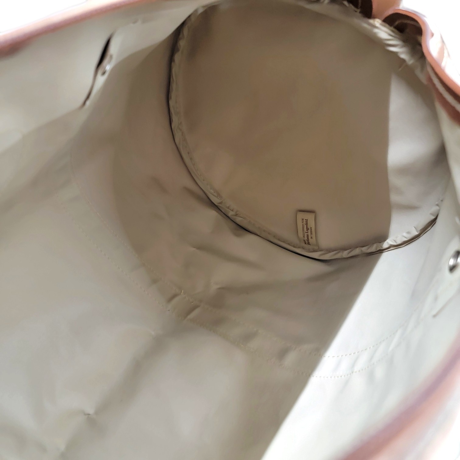 Vintage Karl Lagerfeld Duffle Bag Club Parfums Tan Canvas Travel Gym Weekender