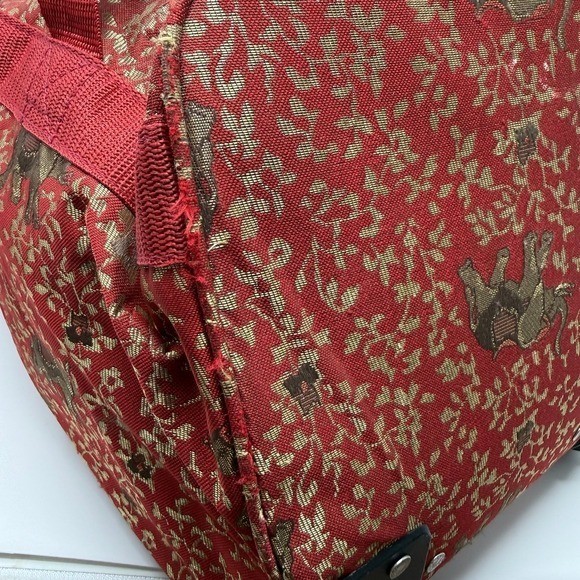 Rare American Flyer Luggage BudapestPersonal Bag Metalic Red Carry on