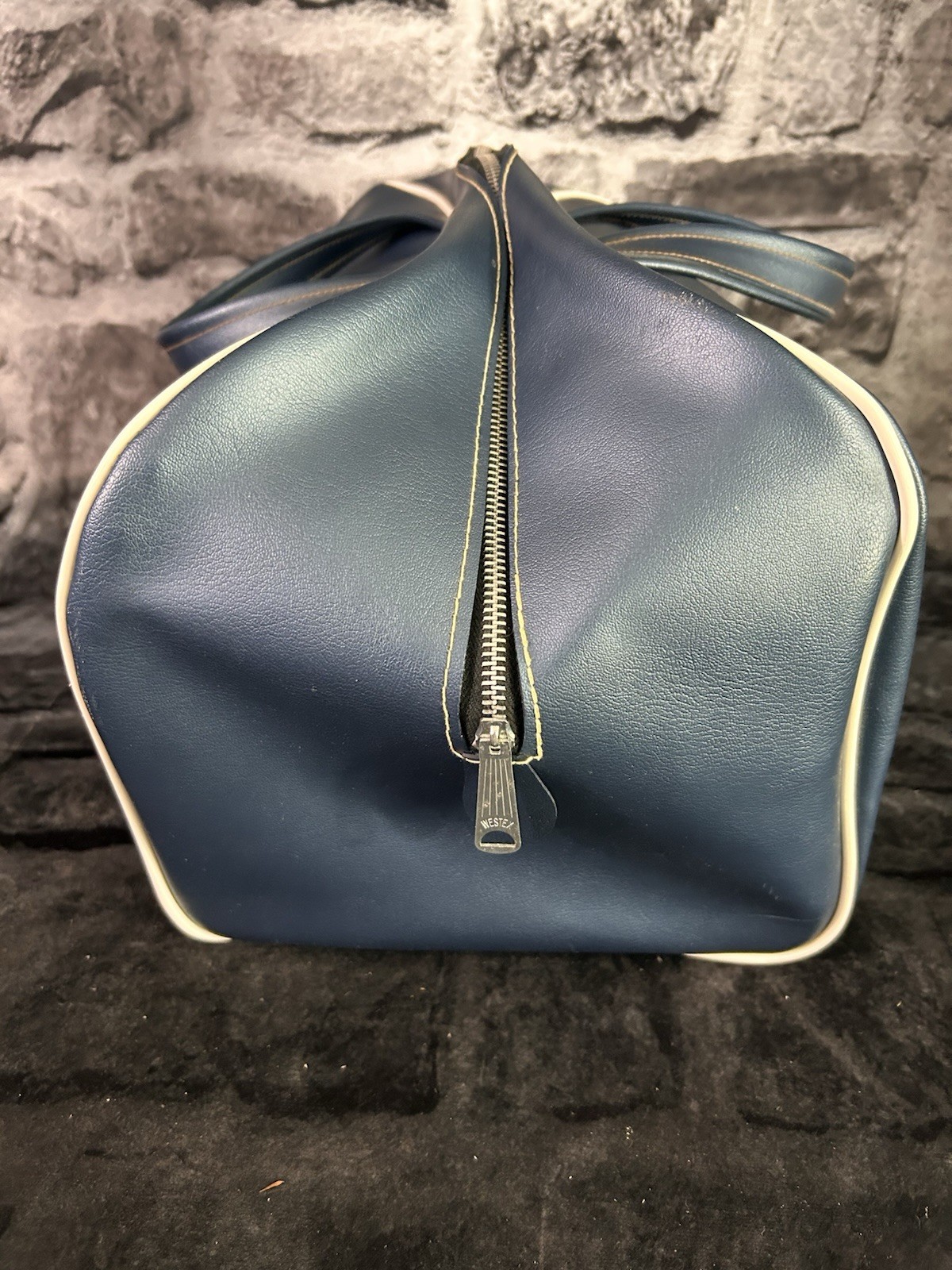 1960’s F1 Blue With White Stripe Travel Bag