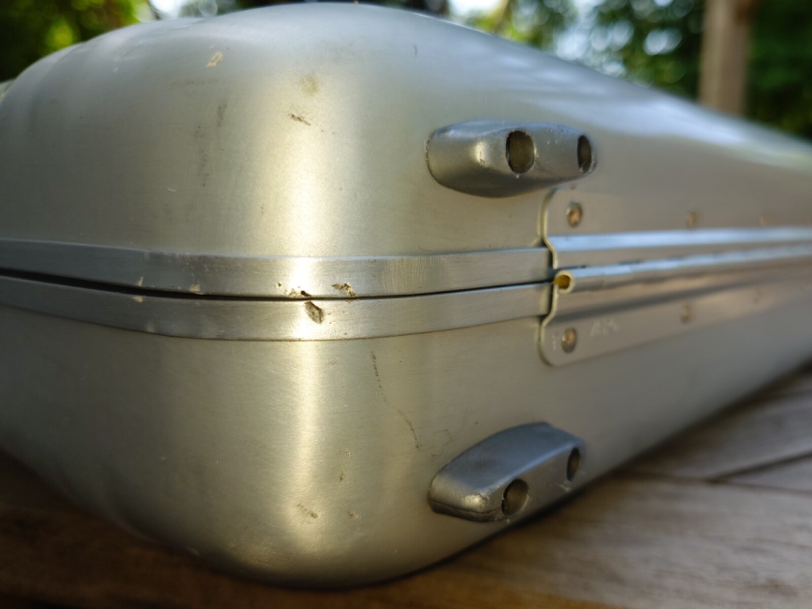 Vintage Zero Halliburton 4A-SI Aluminum Attaché Briefcase Combination Lock