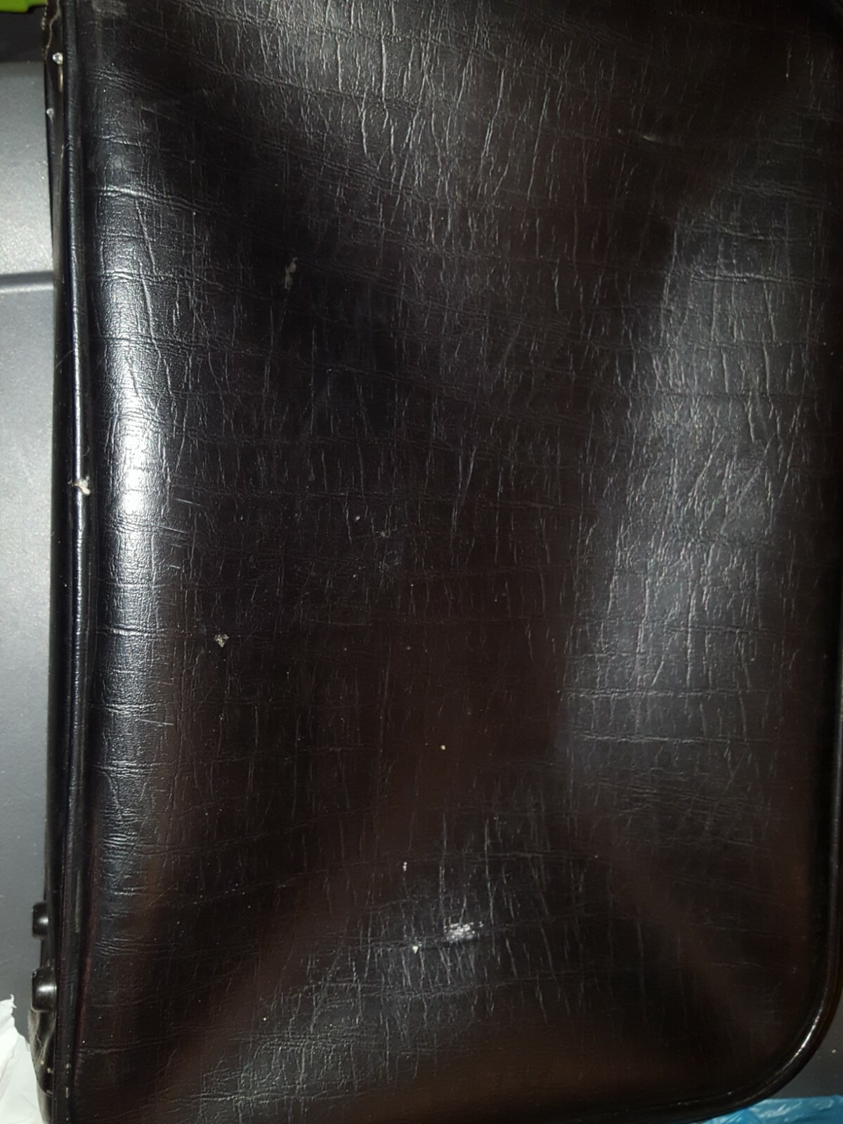 Peter’s Bag Corp Bantam Travelware Black leather(vinyl?) overnight suitcase