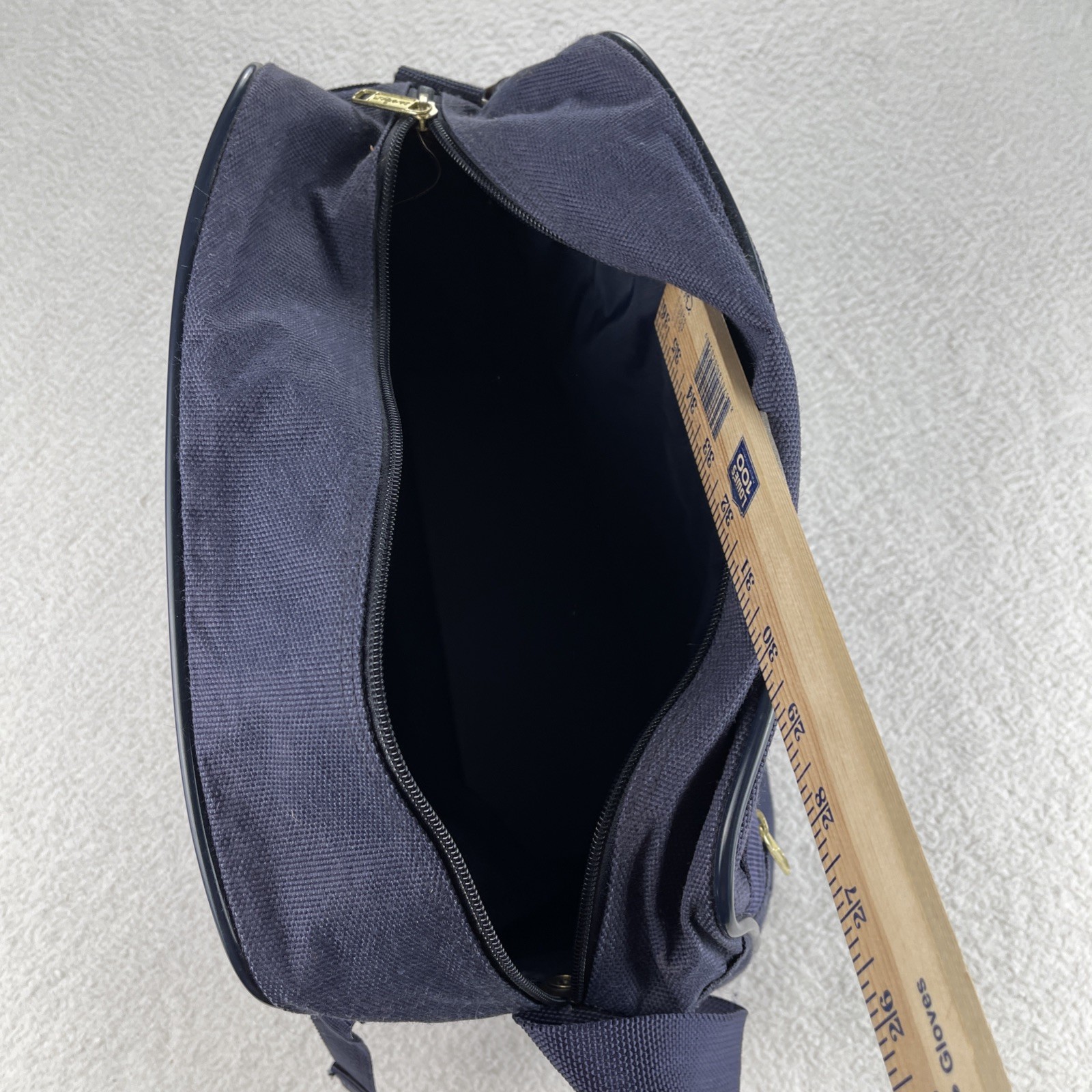 Vintage Jaguar Car JCPenny Travel Shoulder Strap Bag Tote Breifcase Pack Blue